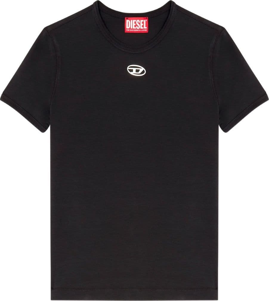 DIESEL diesel t-shirt t-uncutieslong-od donna nero - 4
