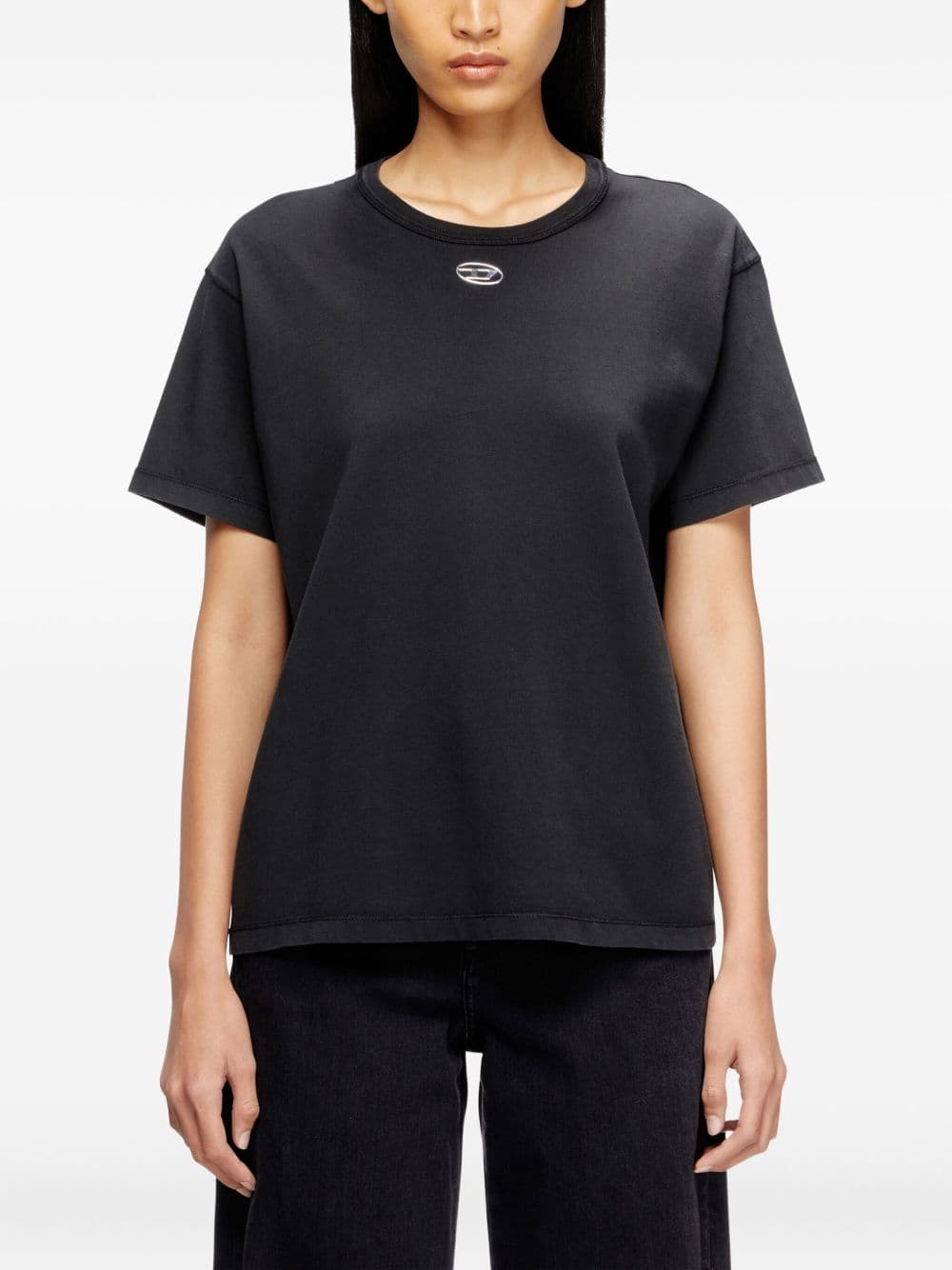 DIESEL diesel t-shirt t-normy-od-s1 donna nero - 5