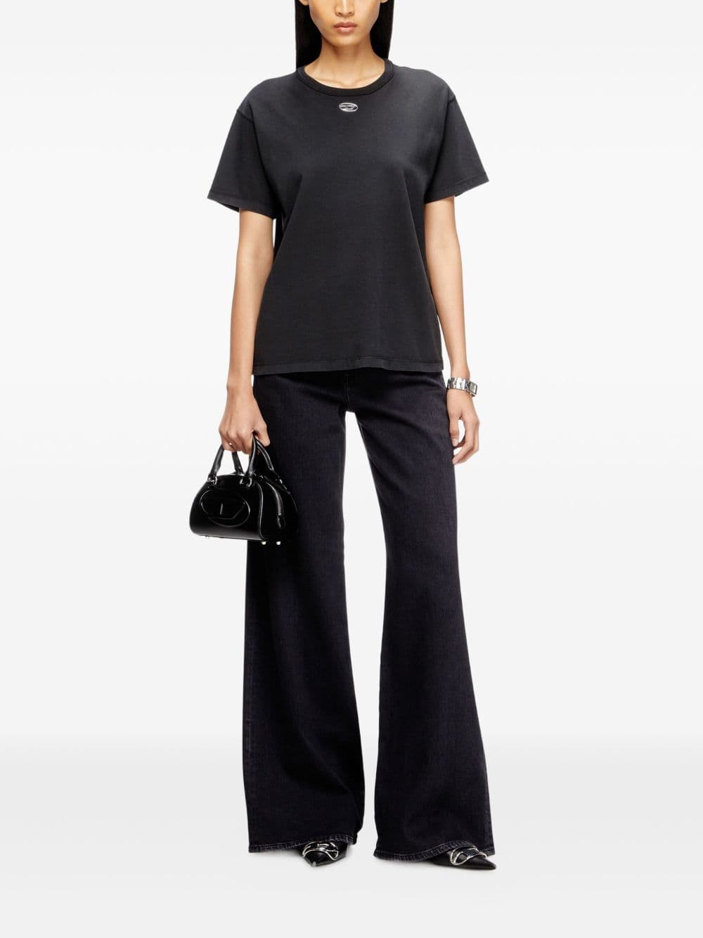 DIESEL diesel t-shirt t-normy-od-s1 donna nero - 2