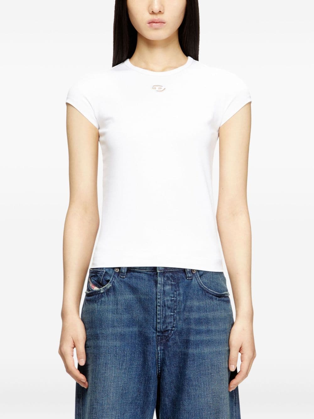 DIESEL diesel t-shirt t-angie donna bianco - 5