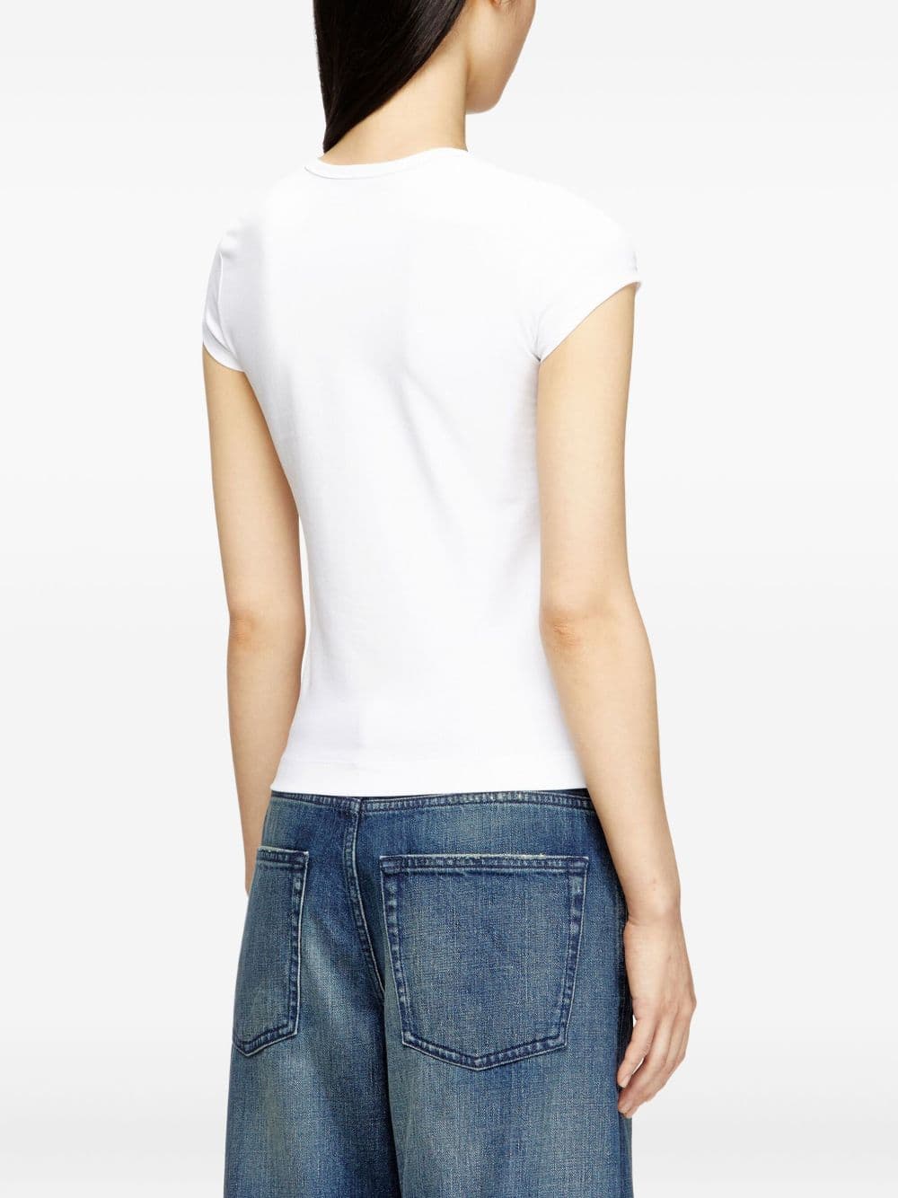 DIESEL diesel t-shirt t-angie donna bianco - 3