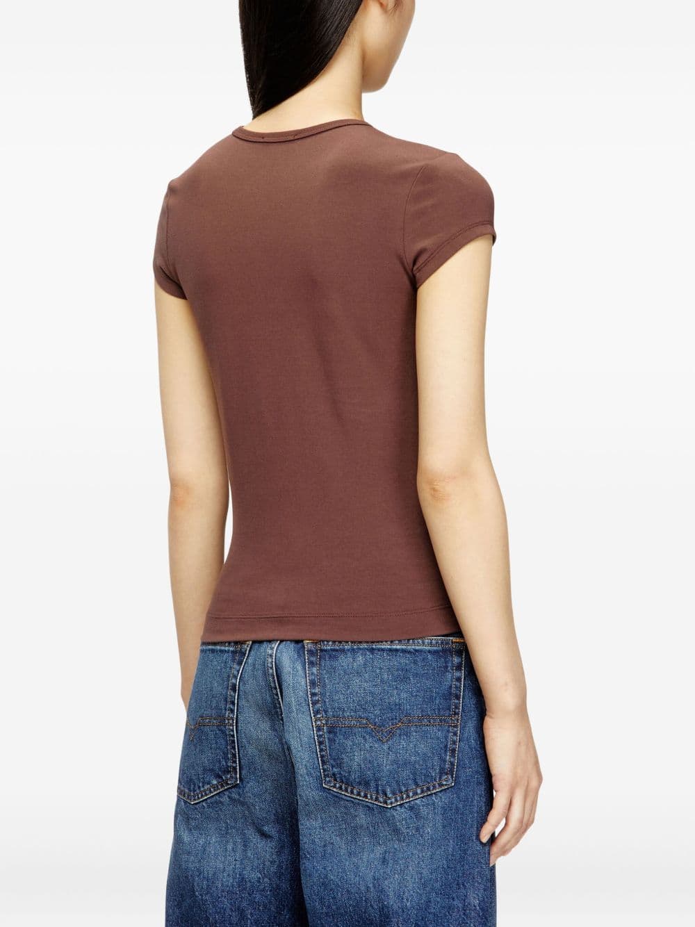 DIESEL diesel t-shirt t-angie-od donna marrone - 3