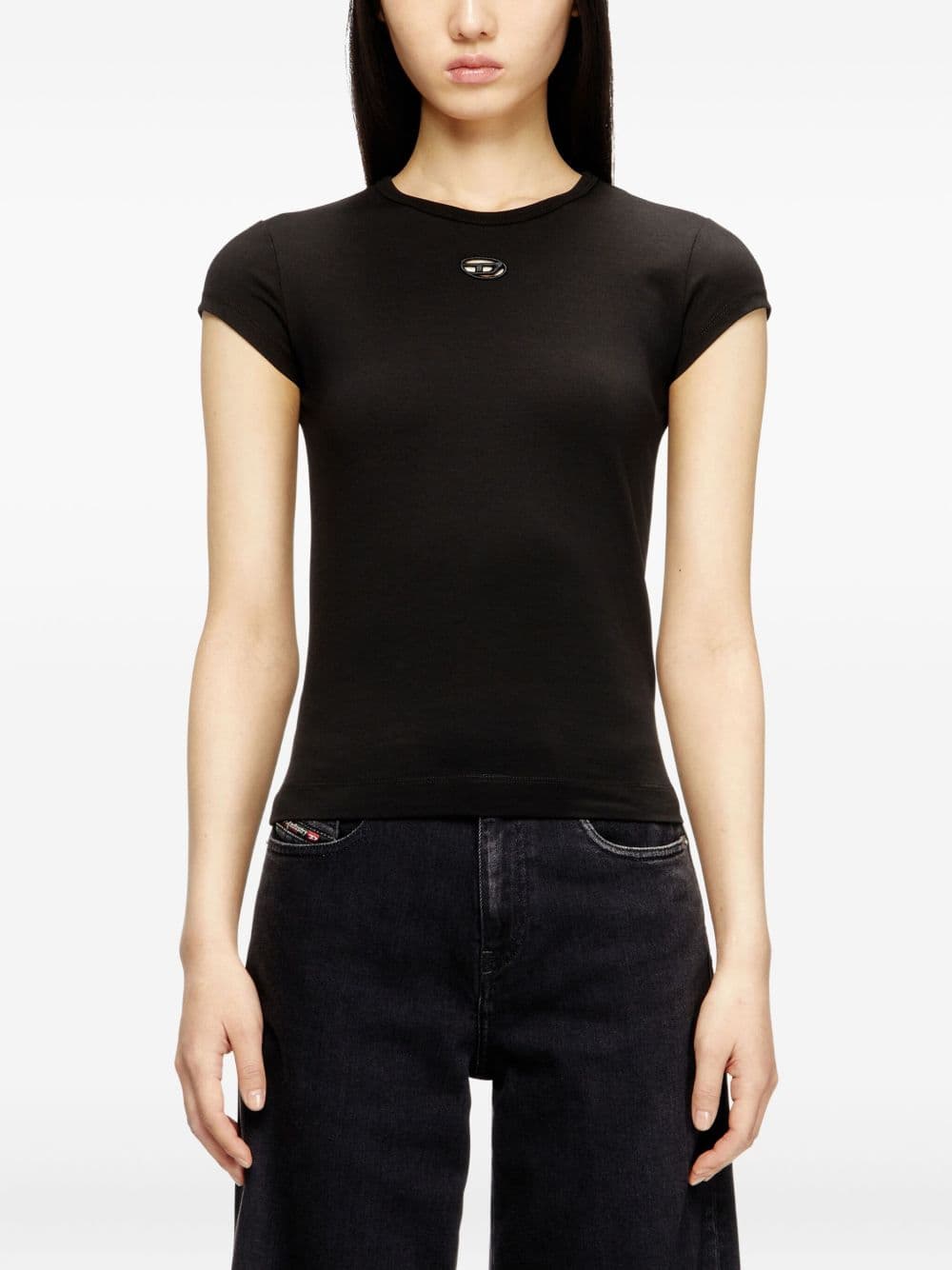 DIESEL diesel t-shirt t-angie donna nero - 5