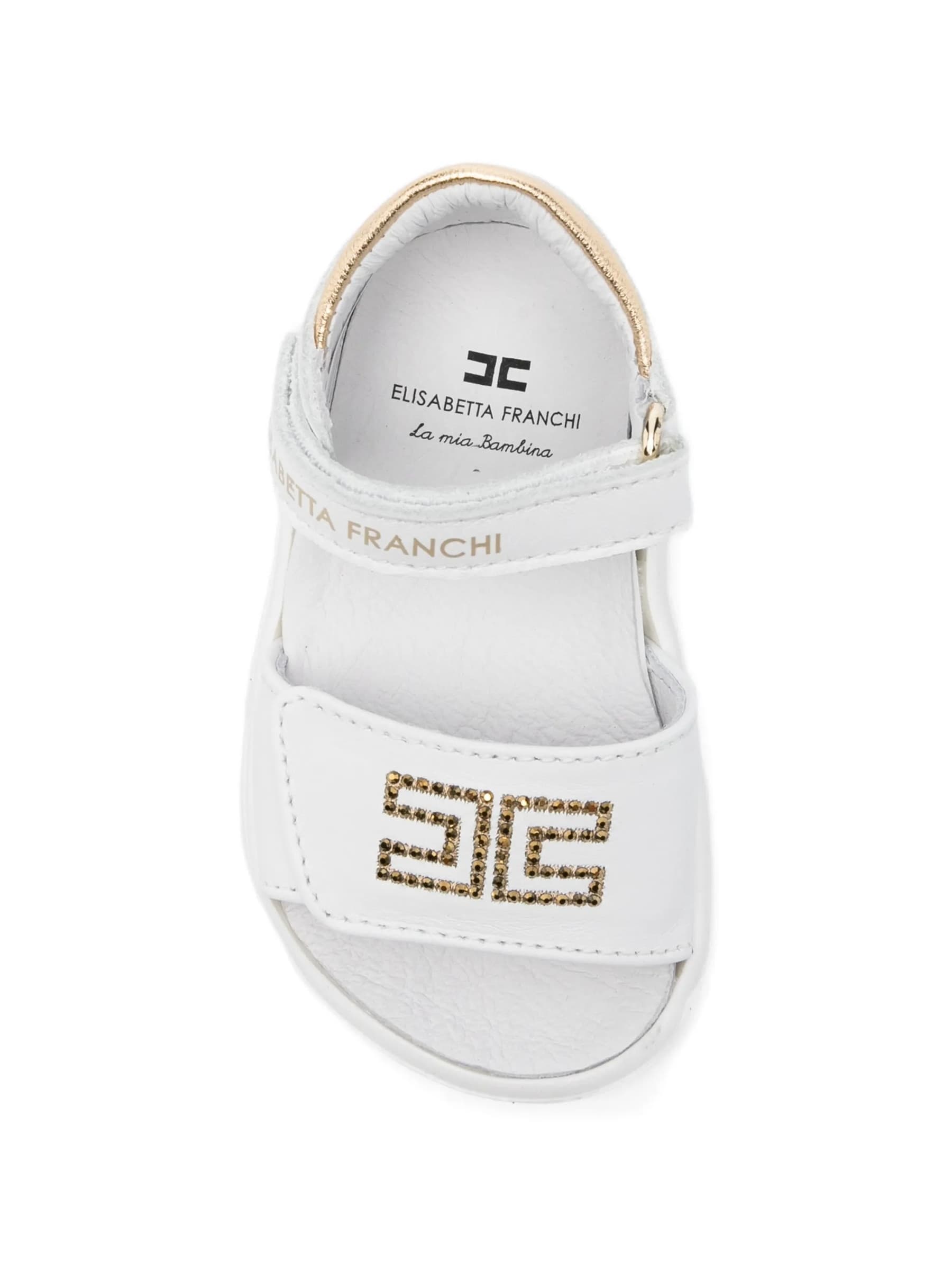 ELISABETTA FRANCHI SANDALO LOGO PIETRE - 3