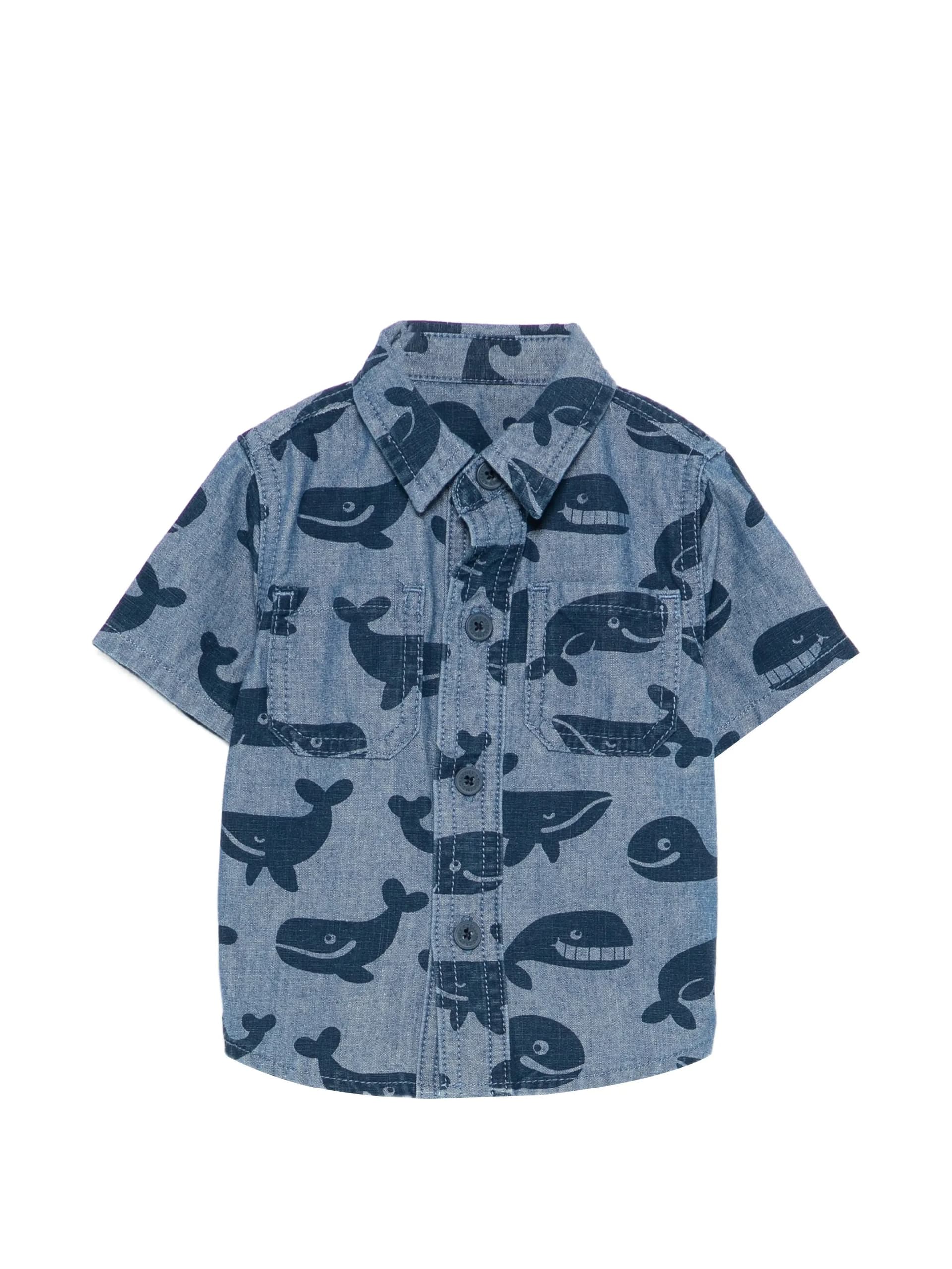 STELLA McCARTNEY CAMICIA M/C CHAMBRAY BALENE - 4