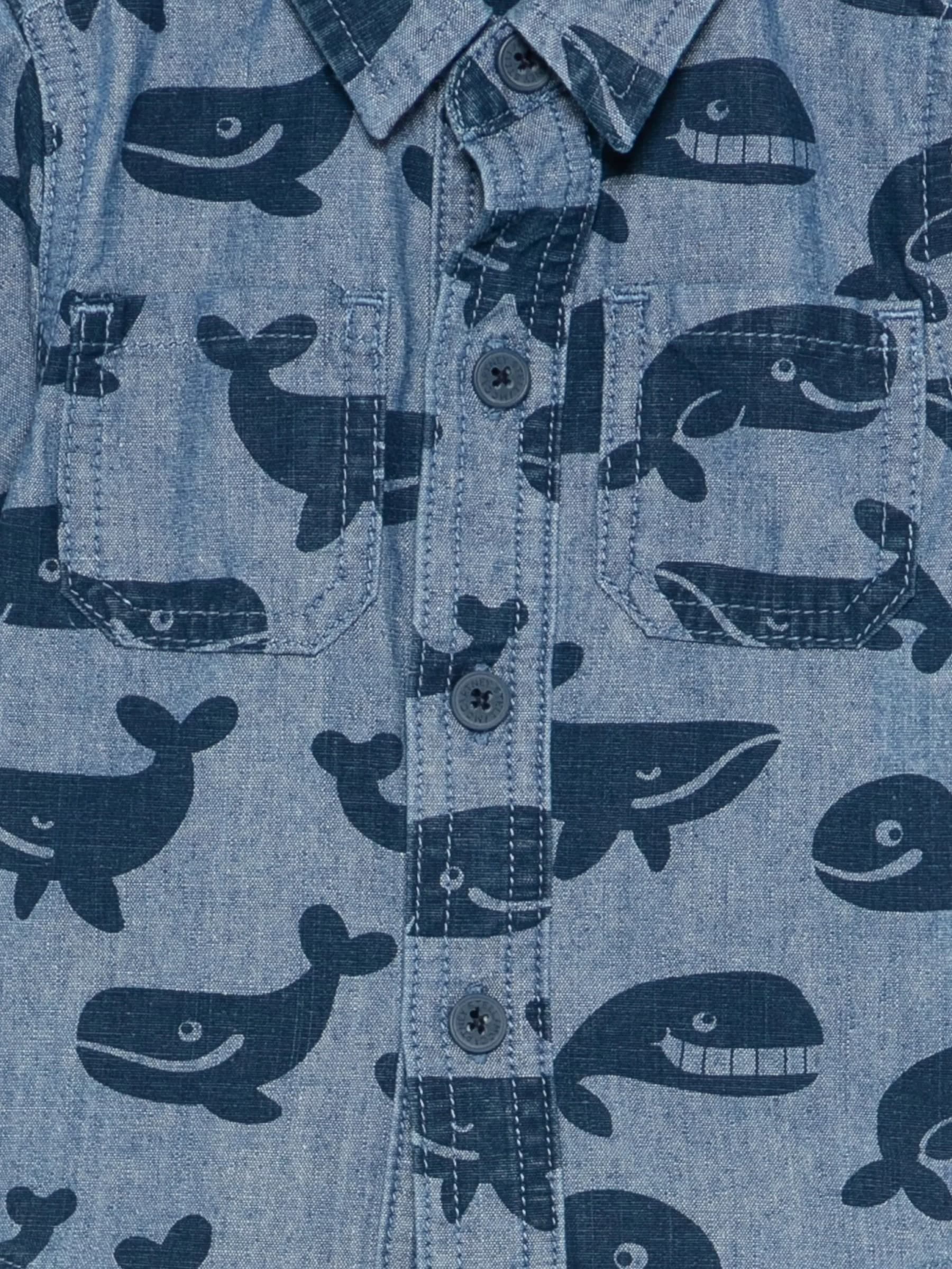 STELLA McCARTNEY CAMICIA M/C CHAMBRAY BALENE - 3