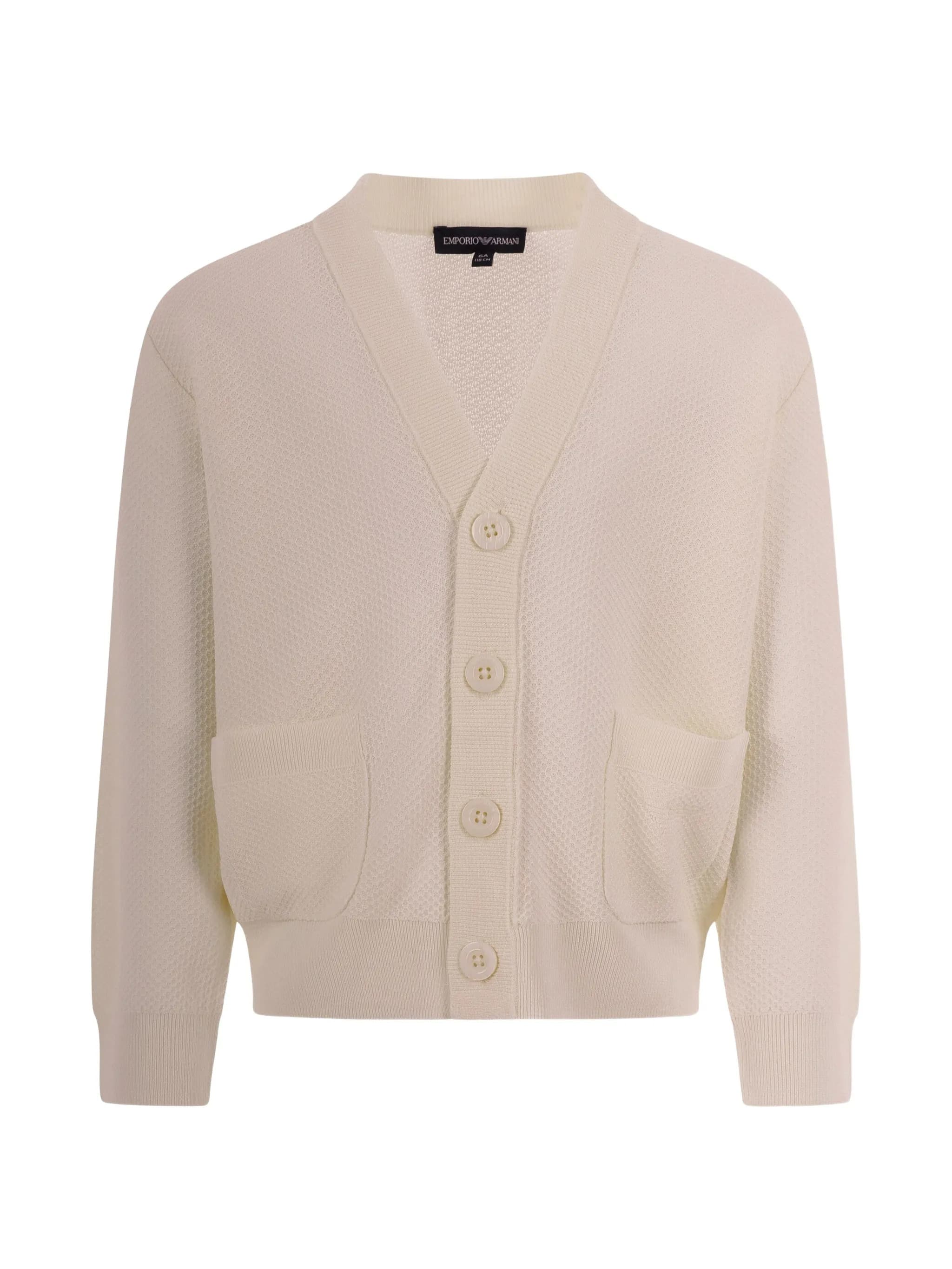 ARMANI CARDIGAN PIQUET TASCHE - 4