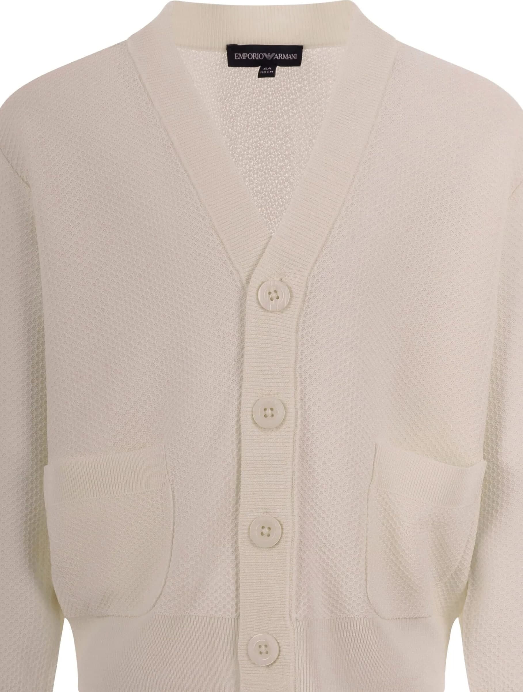 ARMANI CARDIGAN PIQUET TASCHE - 3
