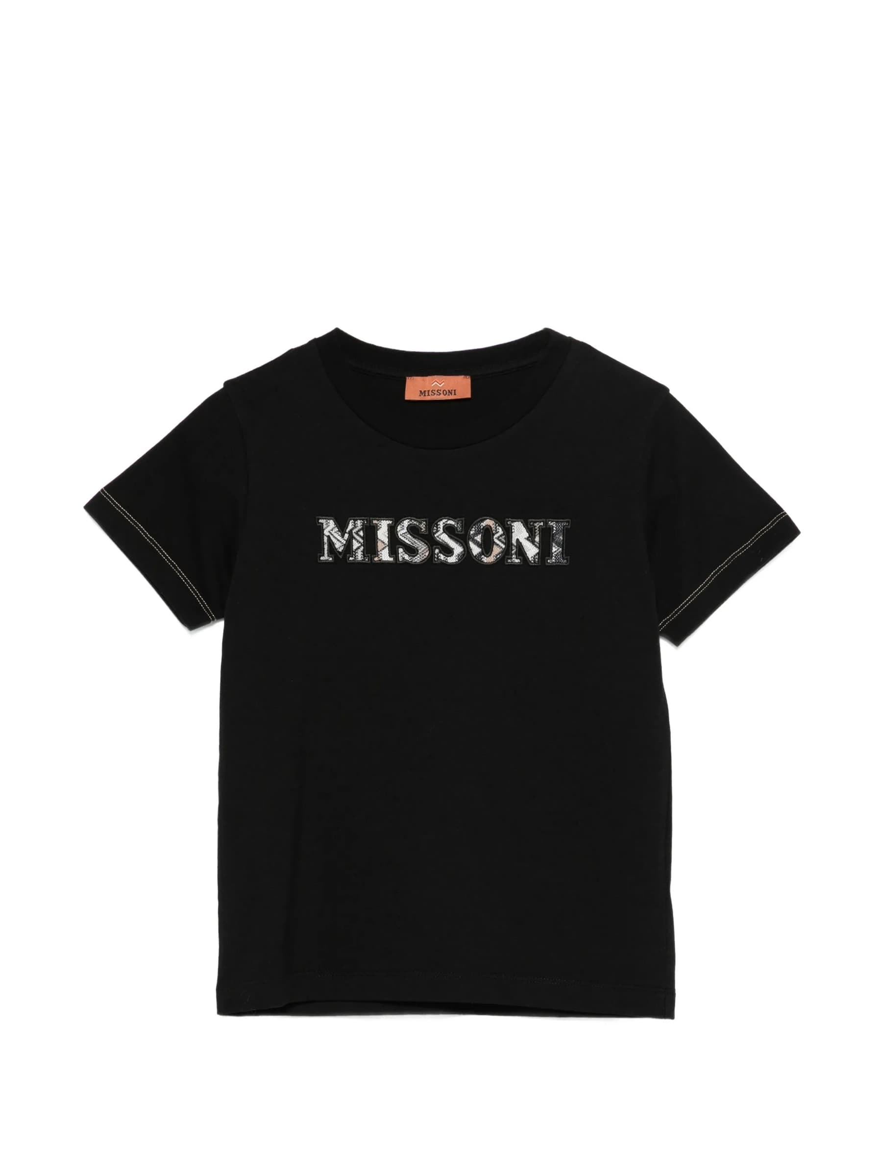 MISSONI T-SHIRT M/C RICAMO LOGO