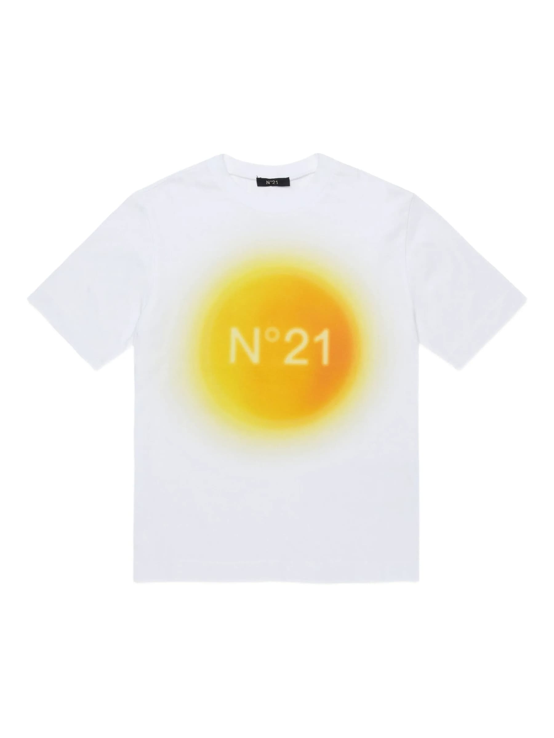 N°21 T-SHIRT M/C LOGO SFUMATO