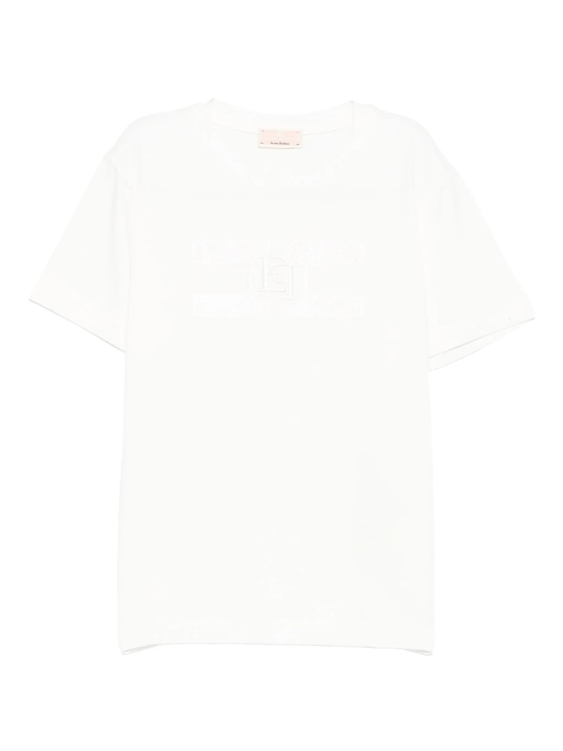 ELISABETTA FRANCHI T-SHIRT M/C RICAMO LOGO