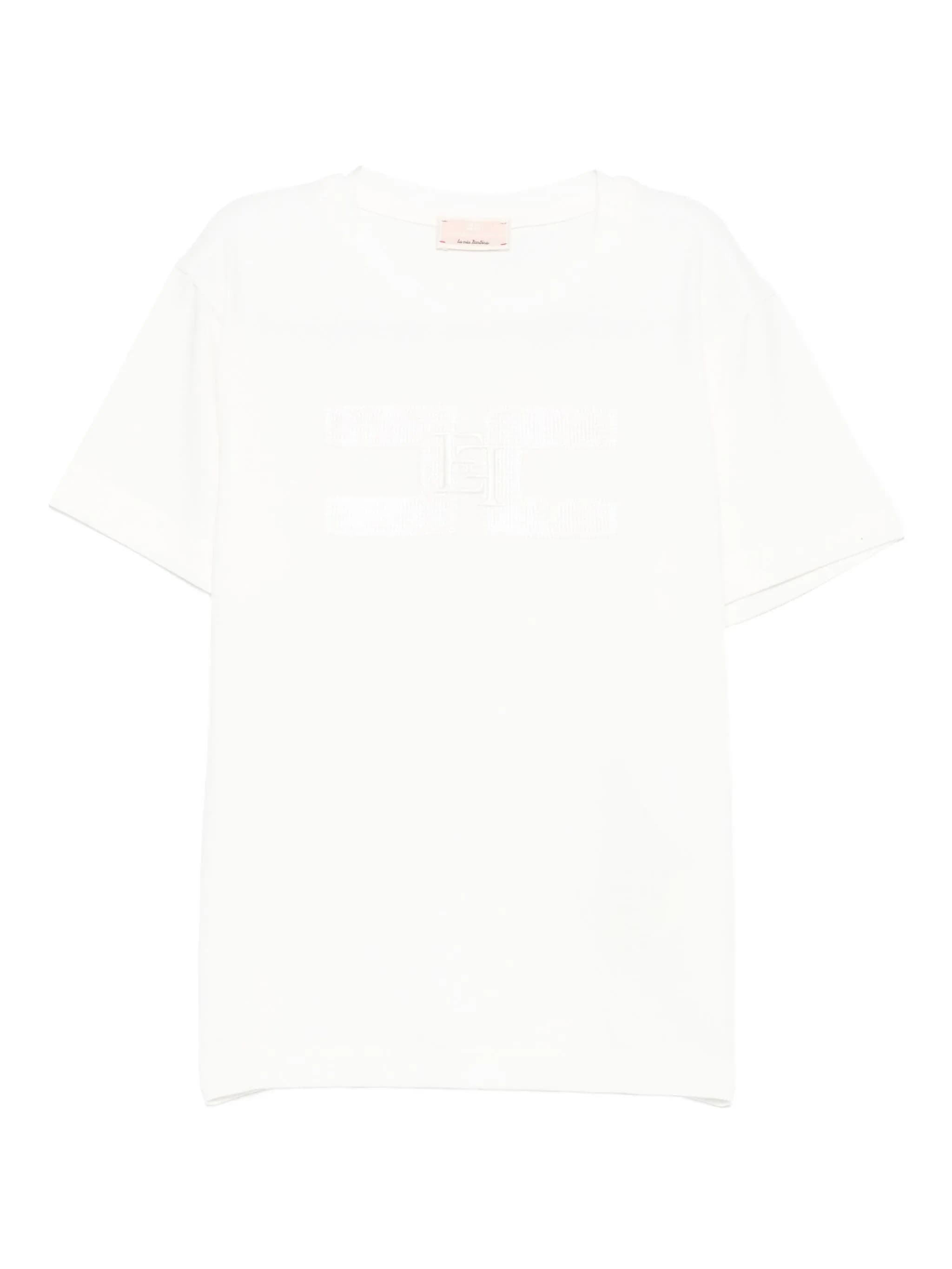 ELISABETTA FRANCHI T-SHIRT M/C RICAMO LOGO - 4