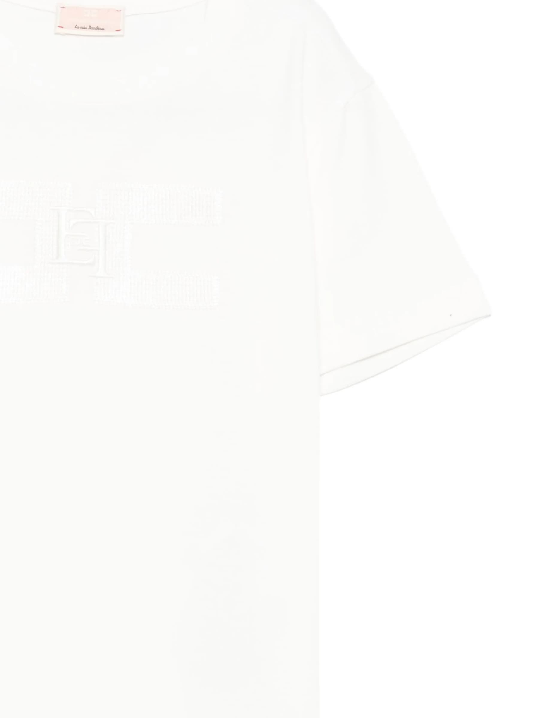 ELISABETTA FRANCHI T-SHIRT M/C RICAMO LOGO - 3