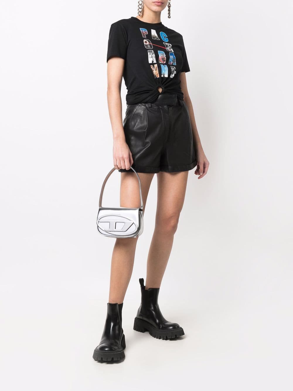 DIESEL diesel borsa 1dr donna argento - 2