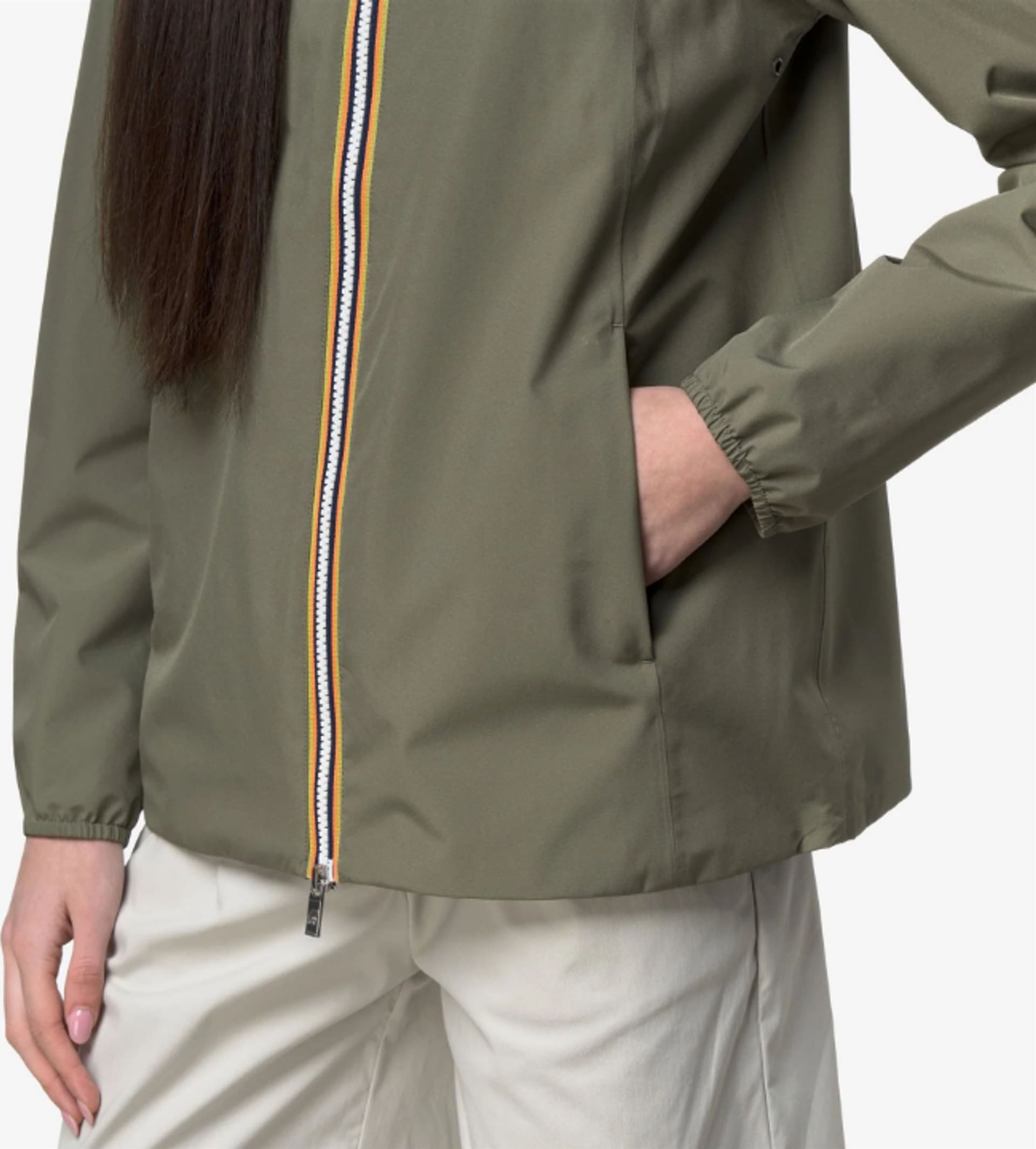 K-Way MARGUERITE STRETCH POLY JERSEY Donna k-way K8138PW-V15 Verde - 2