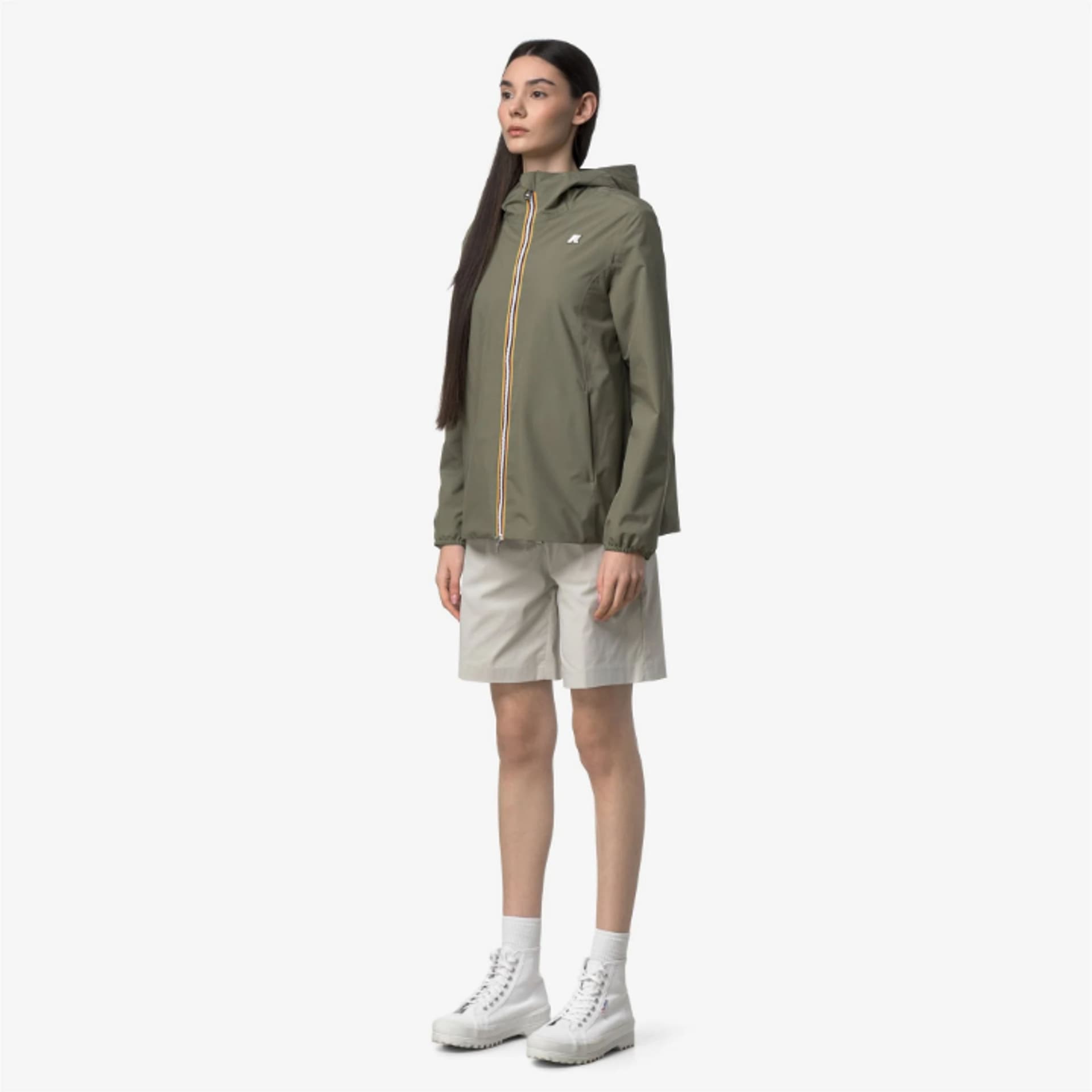 K-Way MARGUERITE STRETCH POLY JERSEY Donna k-way K8138PW-V15 Verde - 3