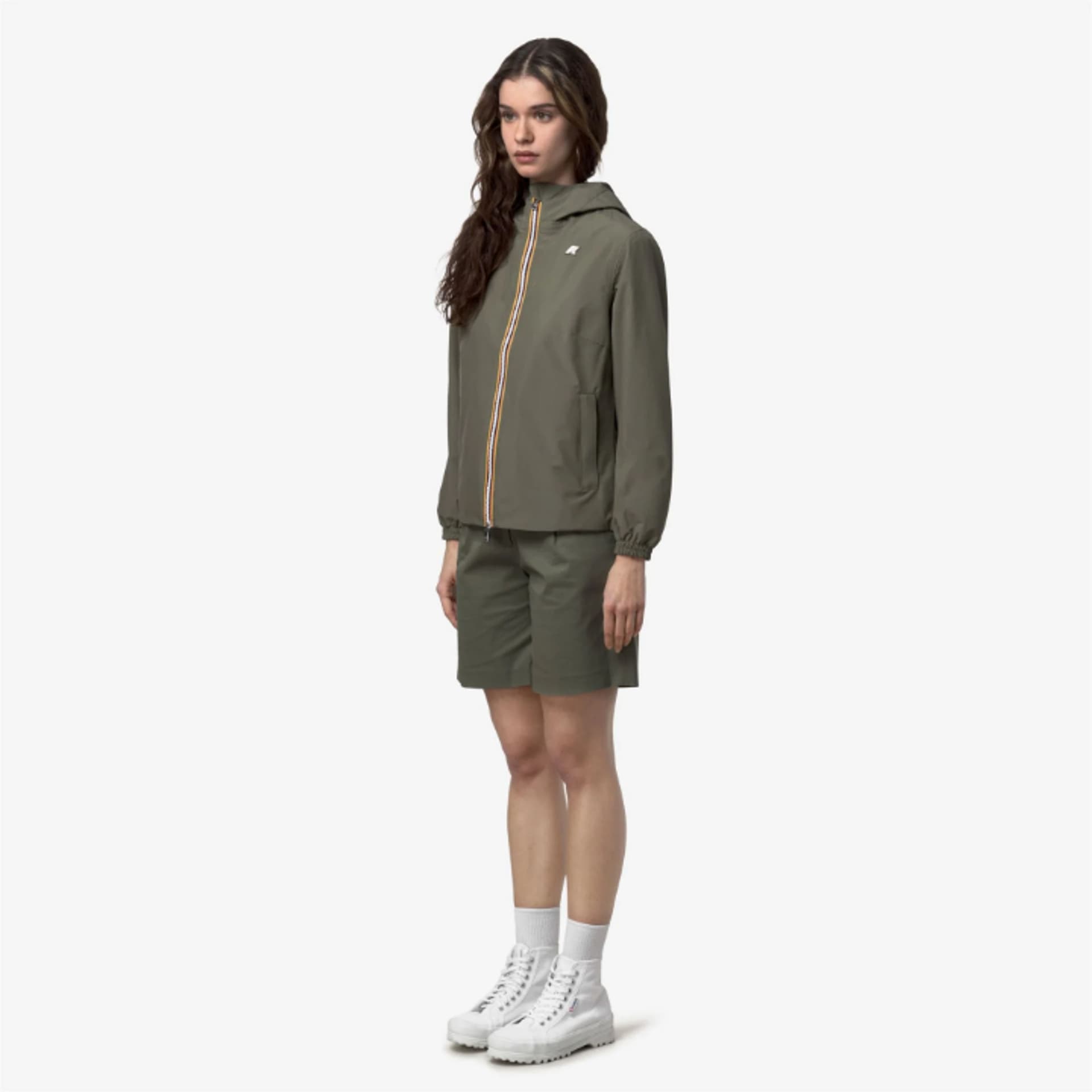 K-Way LIL 2.0 STRETCH POLY JERSEY Donna k-way K21347W-V15 Verde - 3