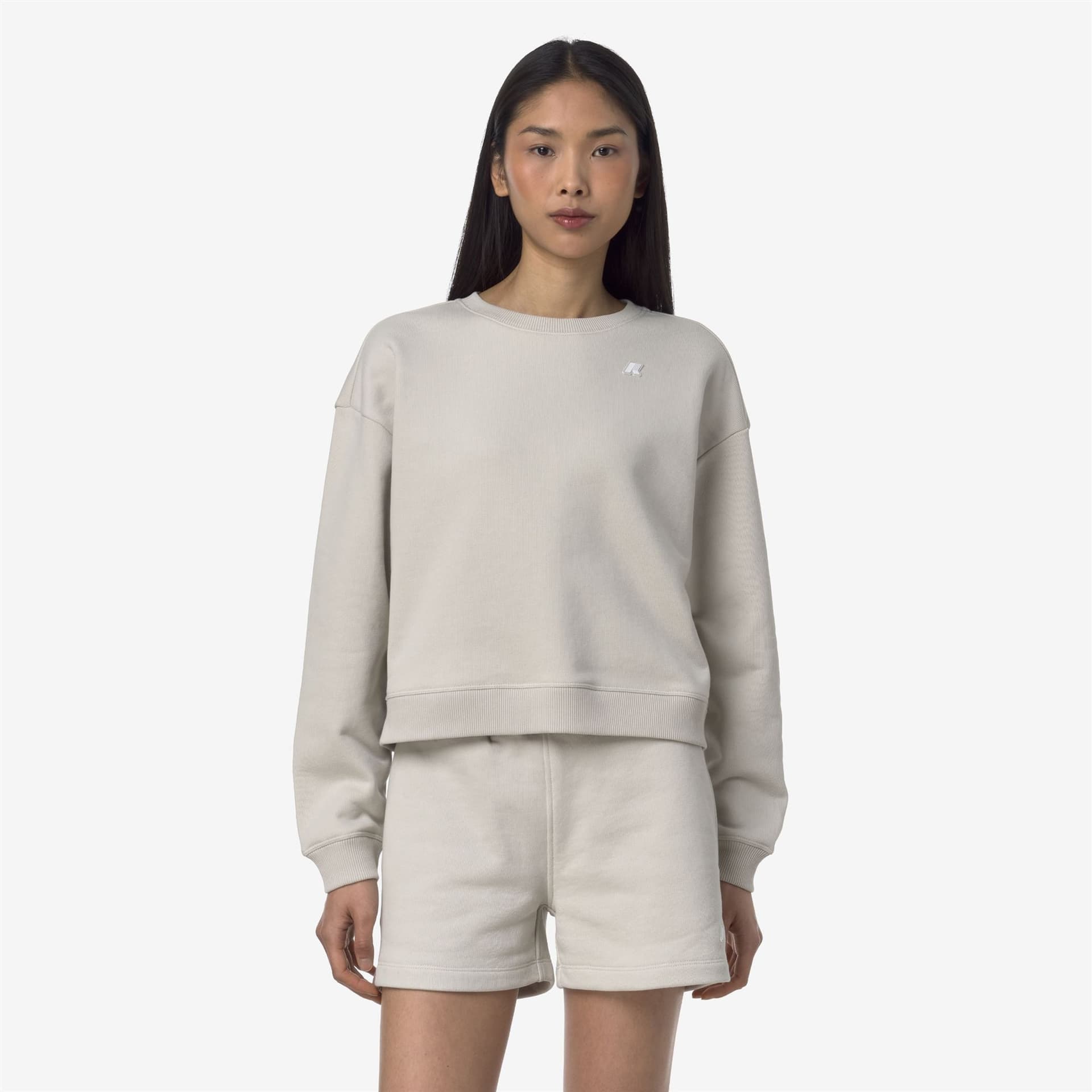 K-Way LOIZA FRENCH TERRY Donna k-way K71371W-634 Beige - 6