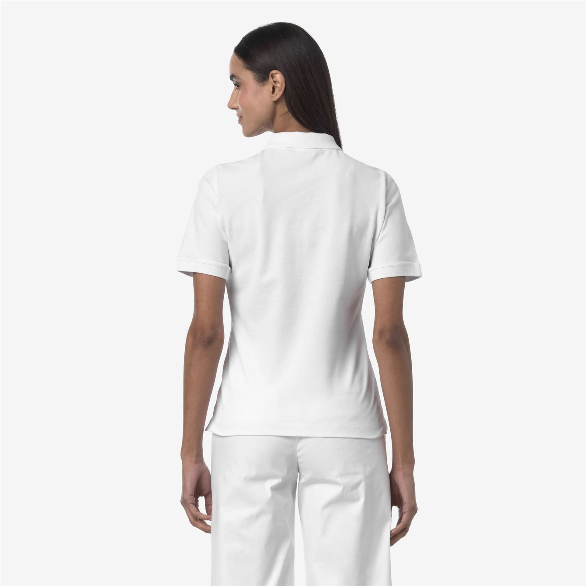 K-Way ALI PIQUE Donna k-way K8127YW-001 Bianco - 4