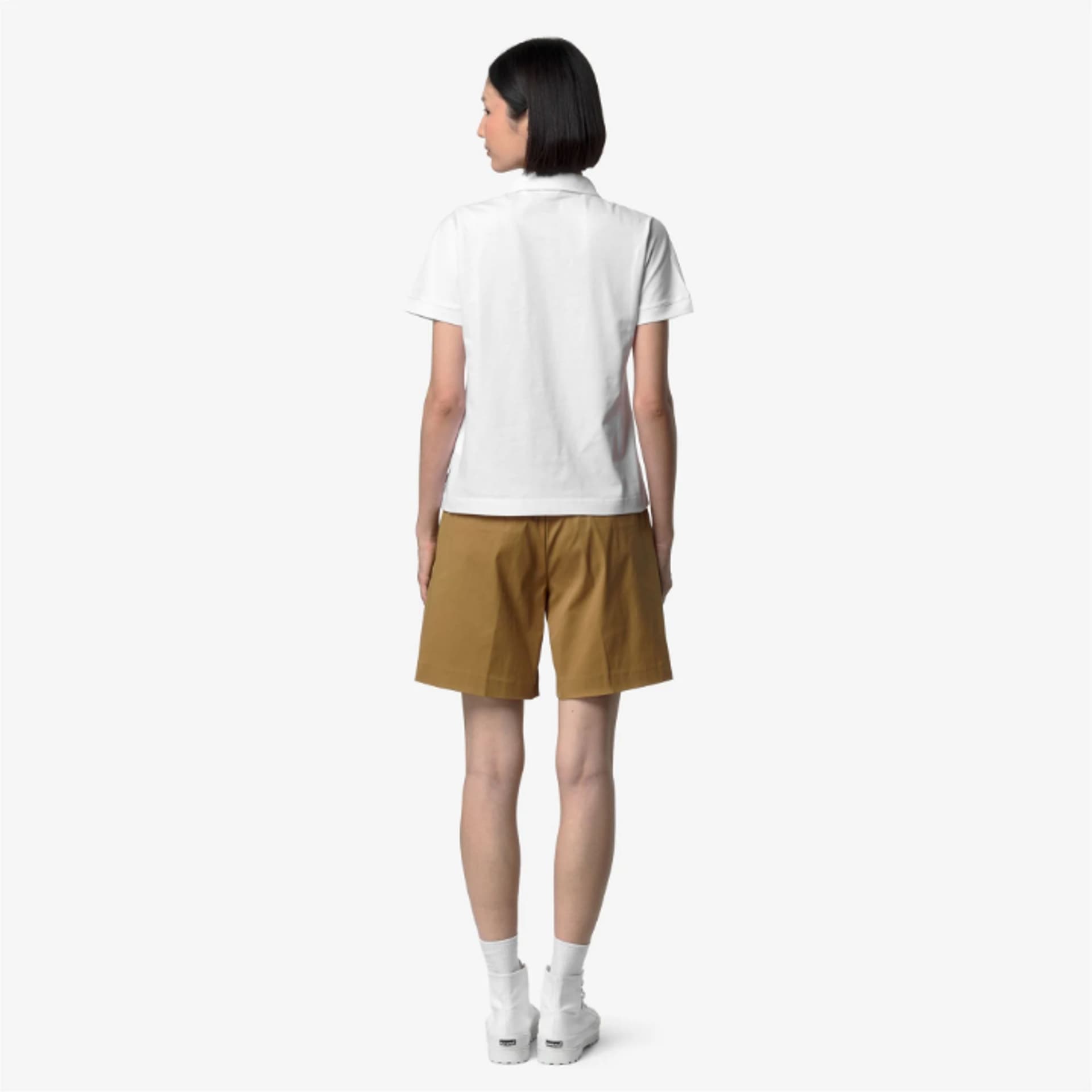 K-Way ISELIE JERSEY Donna k-way K5137PW-001 Bianco - 6