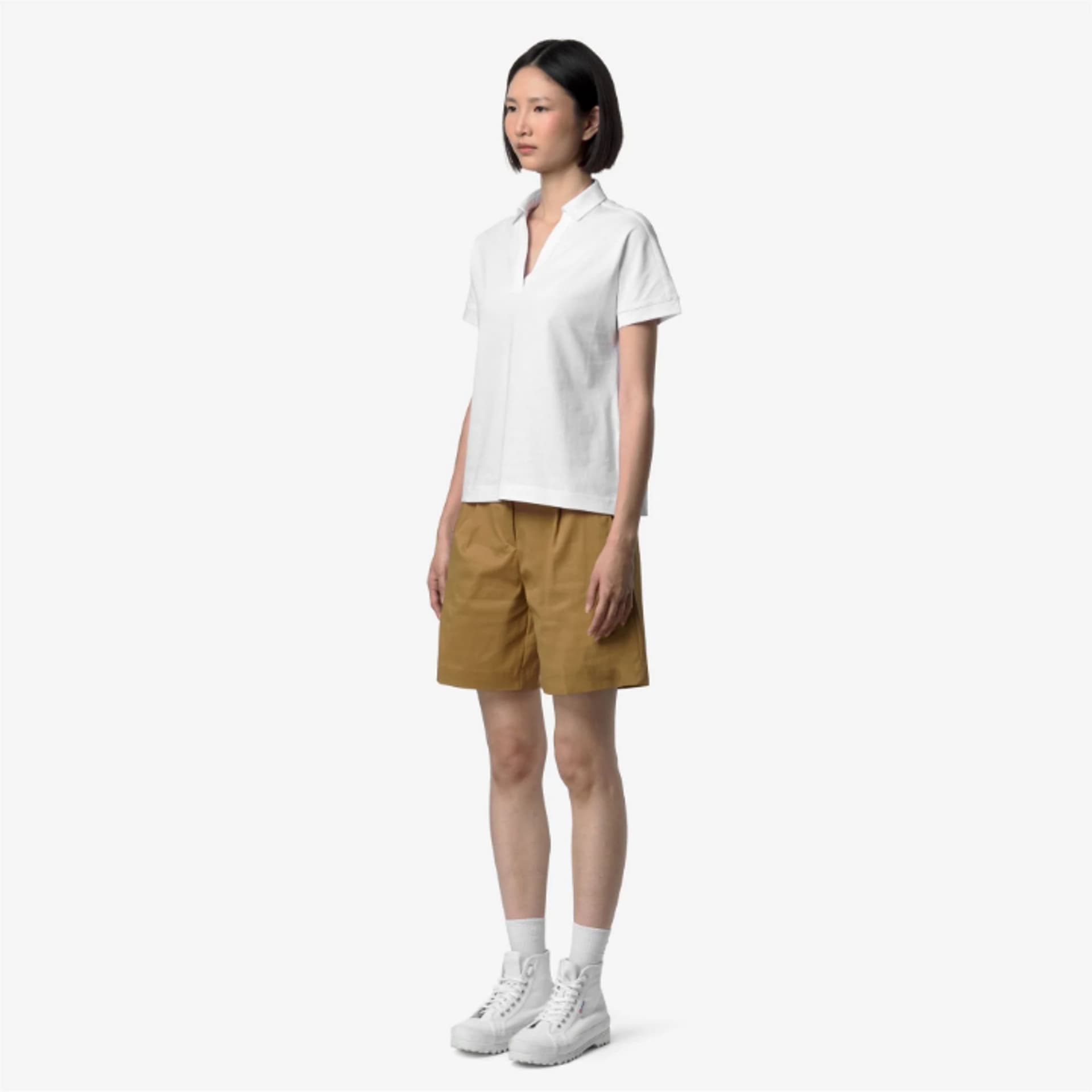 K-Way ISELIE JERSEY Donna k-way K5137PW-001 Bianco - 2