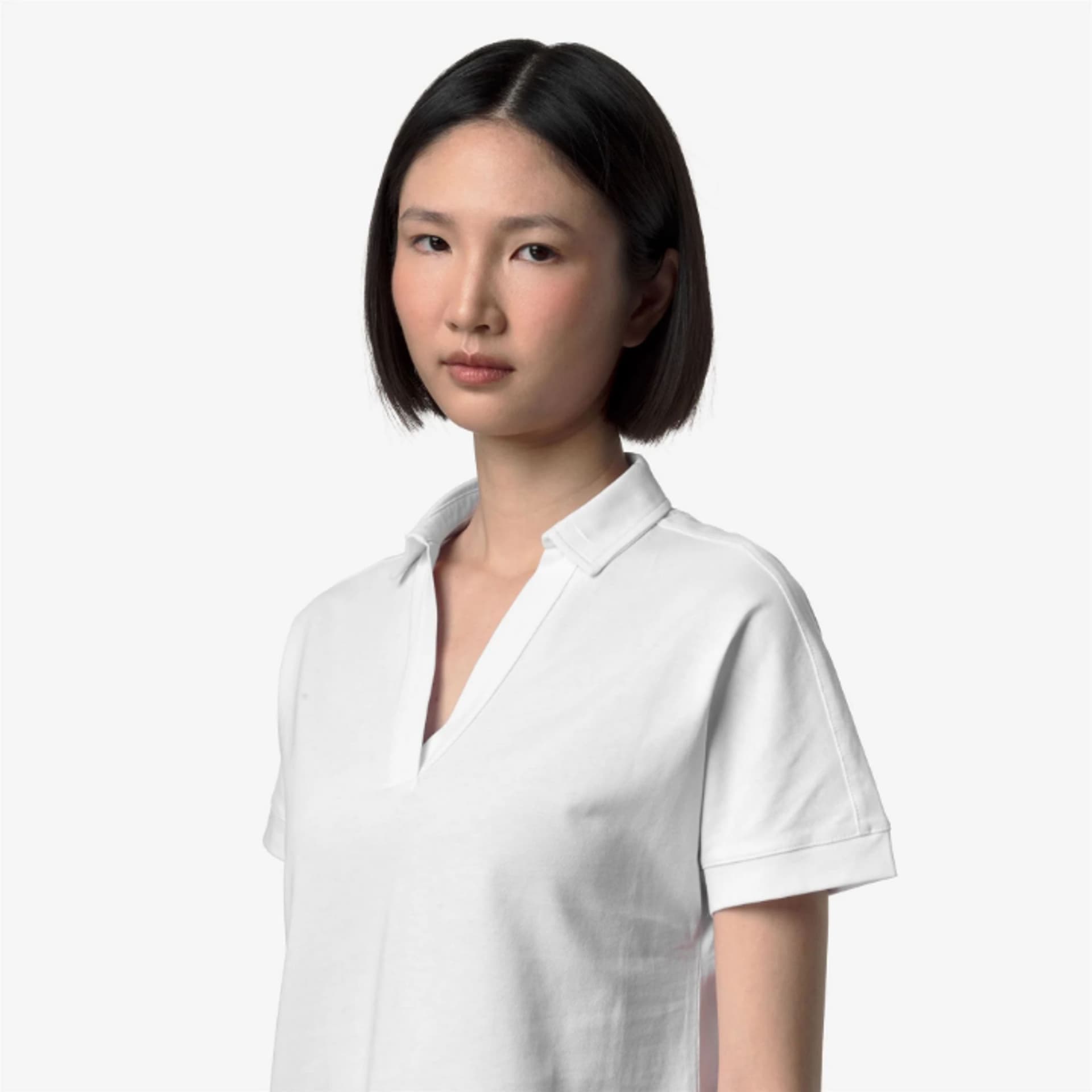 K-Way ISELIE JERSEY Donna k-way K5137PW-001 Bianco - 4