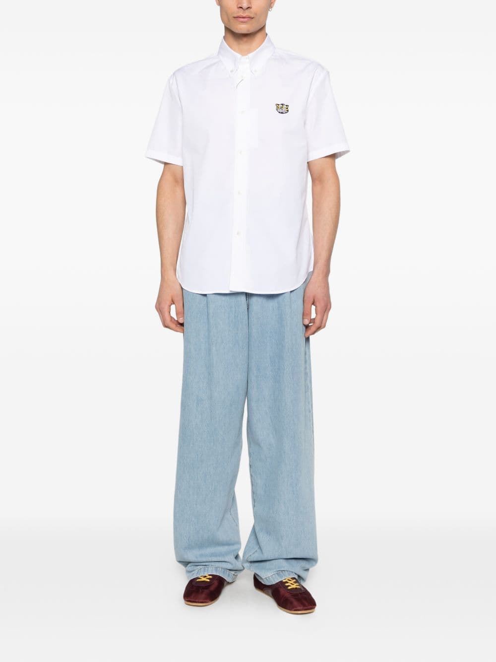Kenzo kenzo camicia tiger crest uomo bianco - 2
