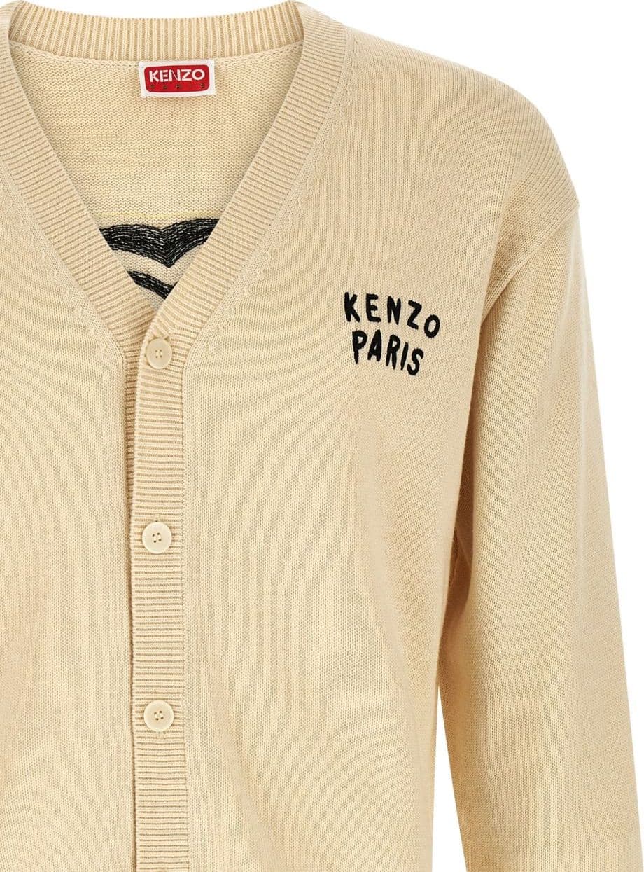 Kenzo kenzo cardigan cuore posteriore uomo beige - 4