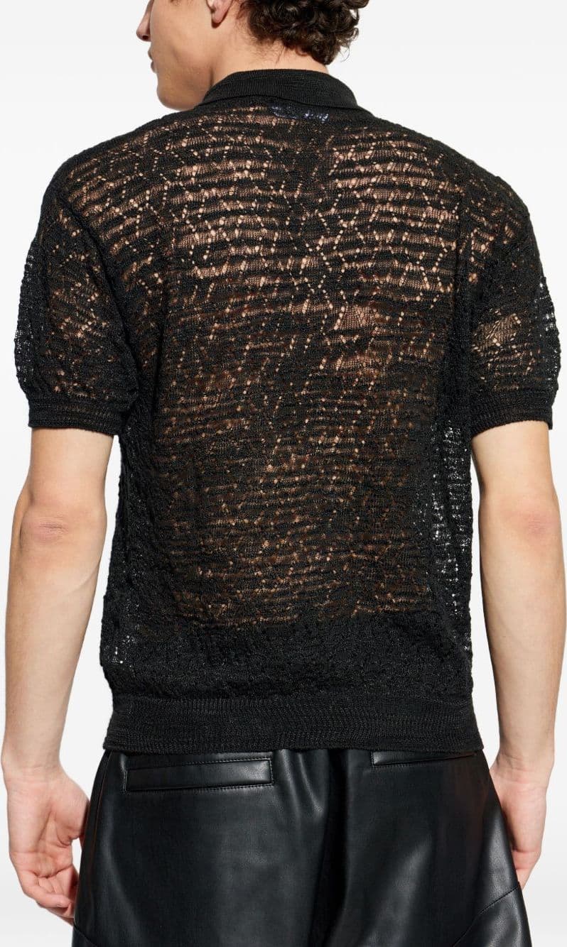DSQUARED2 dsquared2 camicia nero uomo traforata - 3