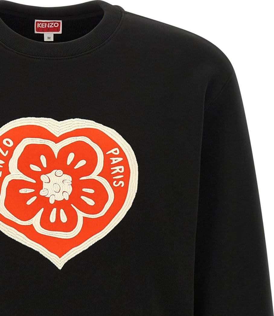 Kenzo kenzo felpa cuore boke uomo nero - 2