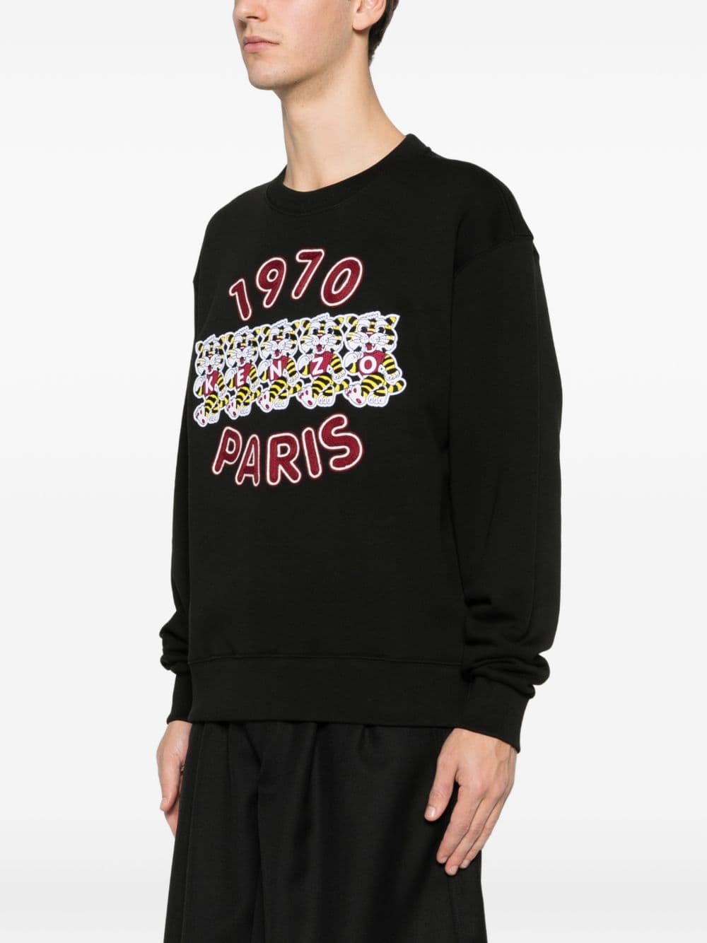 Kenzo kenzo felpa logo 1970 uomo nero - 6