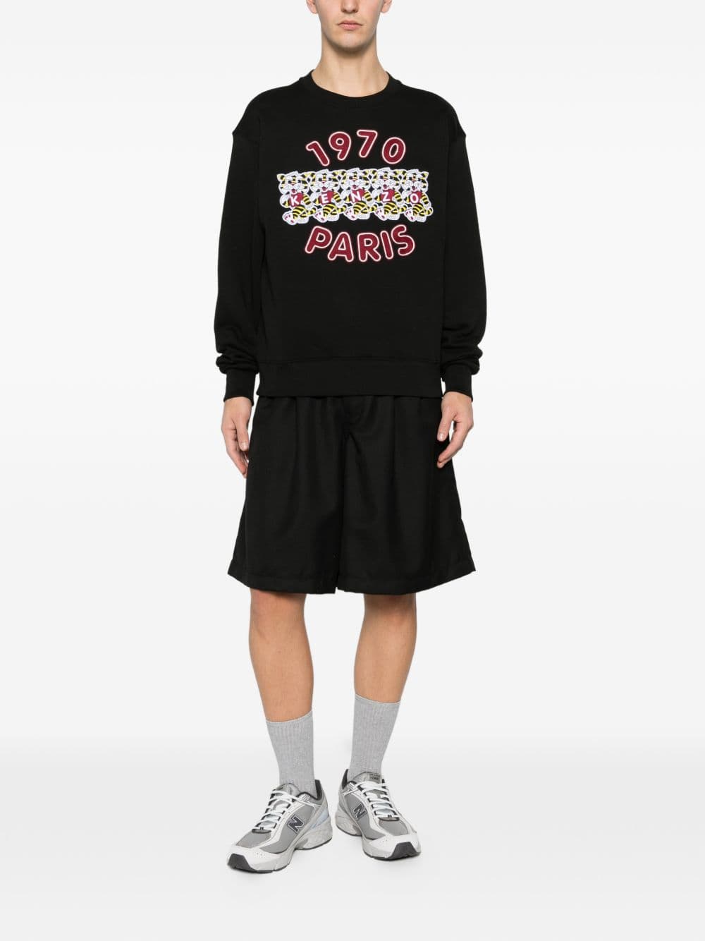 Kenzo kenzo felpa logo 1970 uomo nero - 2