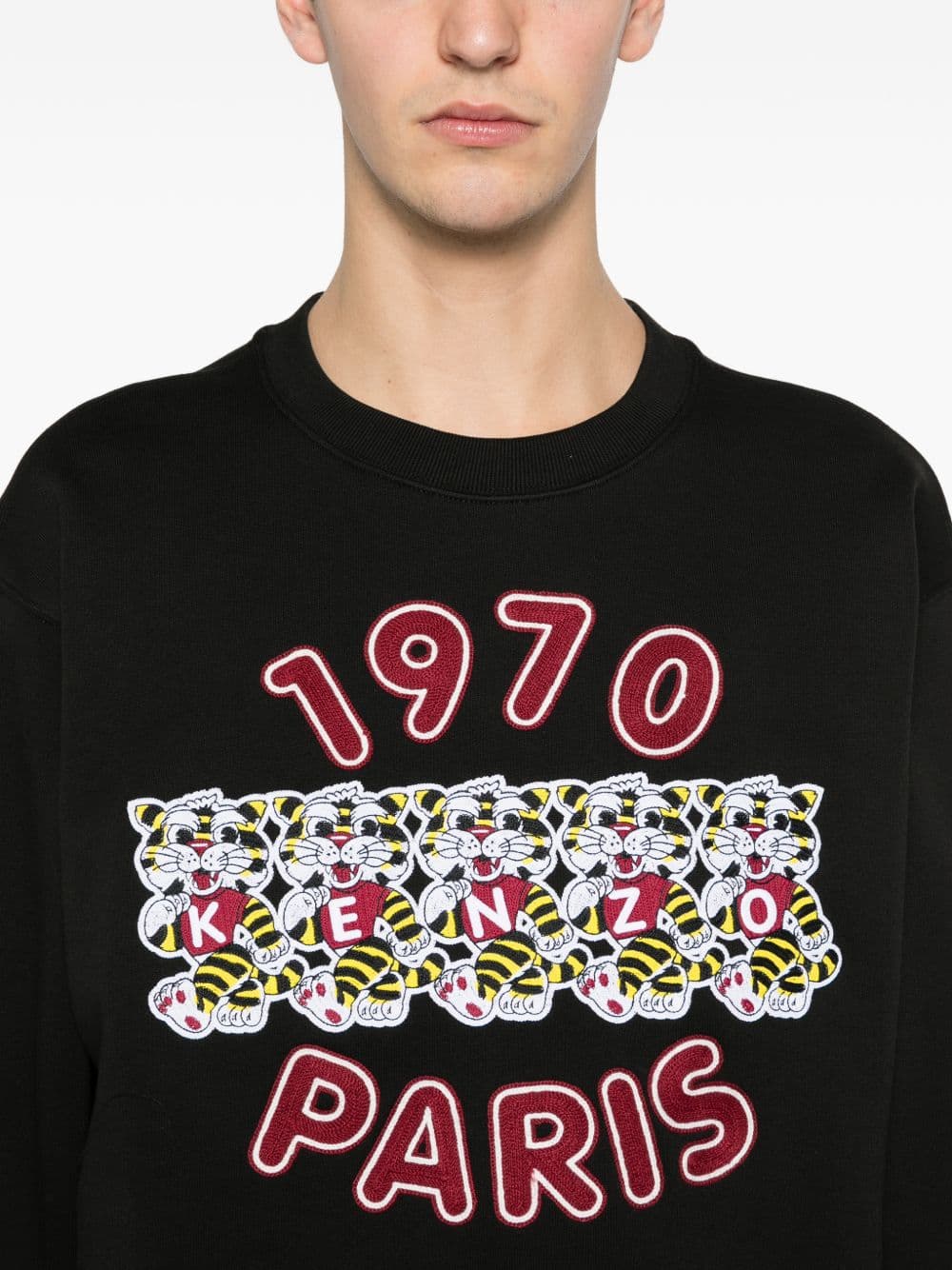 Kenzo kenzo felpa logo 1970 uomo nero - 4