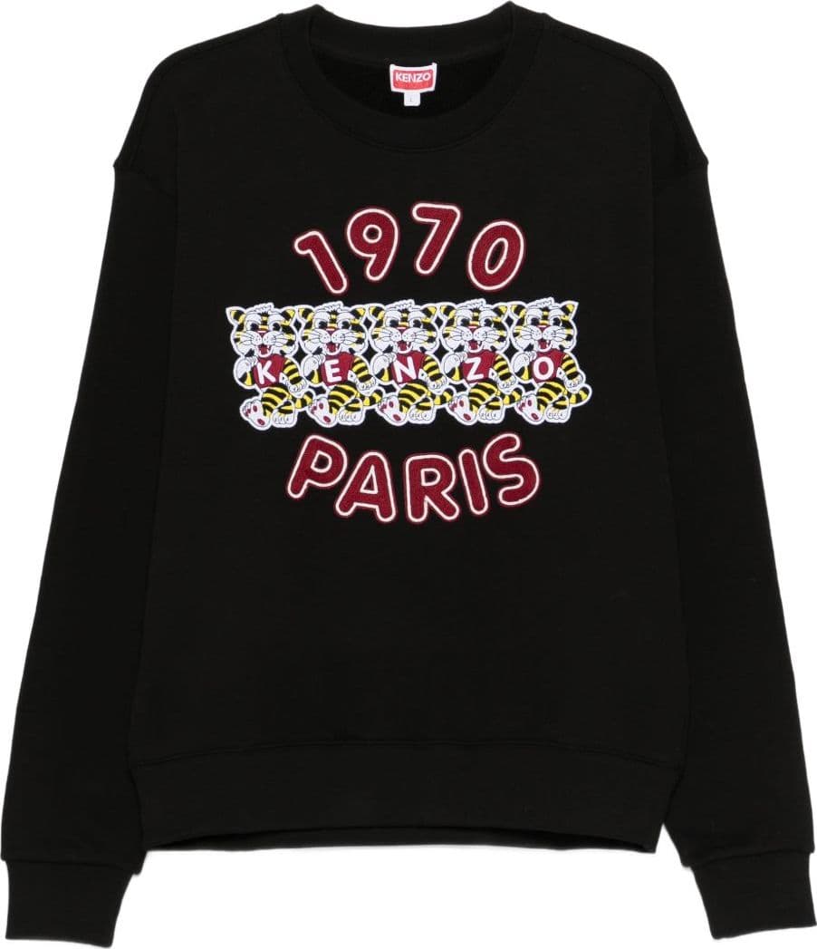 Kenzo kenzo felpa logo 1970 uomo nero - 5