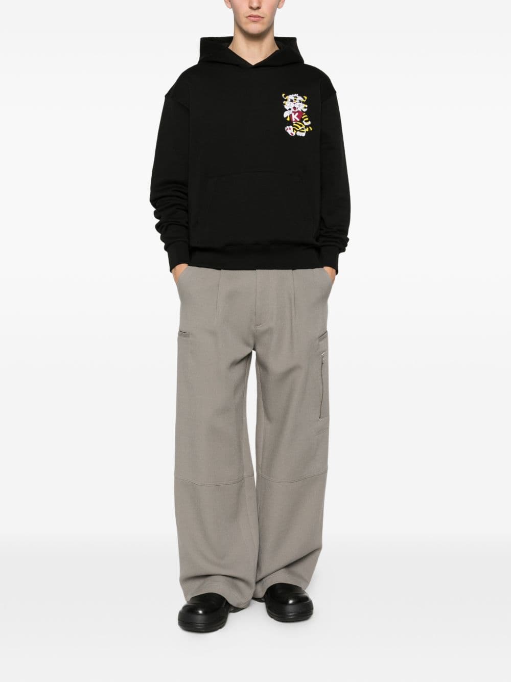 Kenzo kenzo felpa wild tiger uomo nero - 2