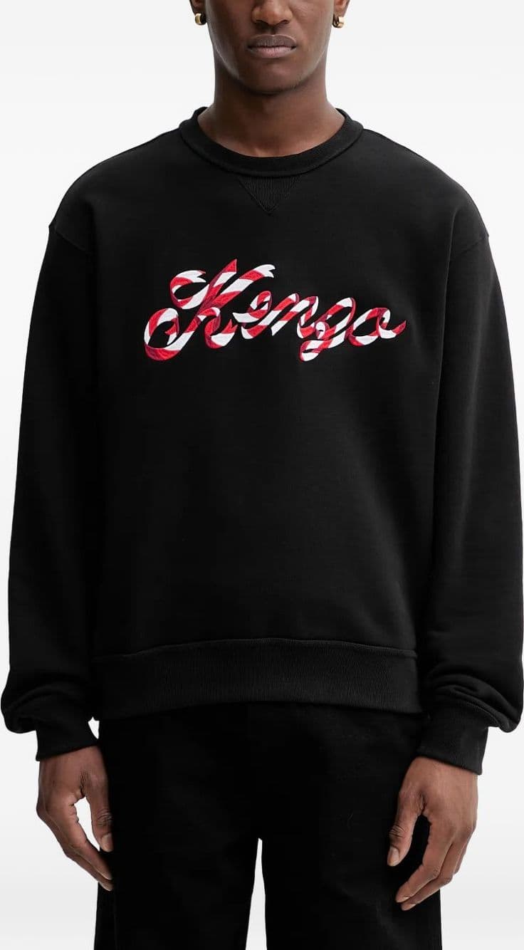Kenzo kenzo felpa logo a nastro uomo nero – OTHER