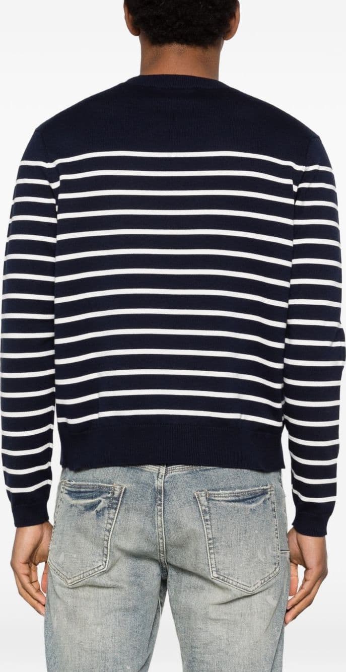 DSQUARED2 dsquared2 maglia blu/bianco uomo a righe - 3