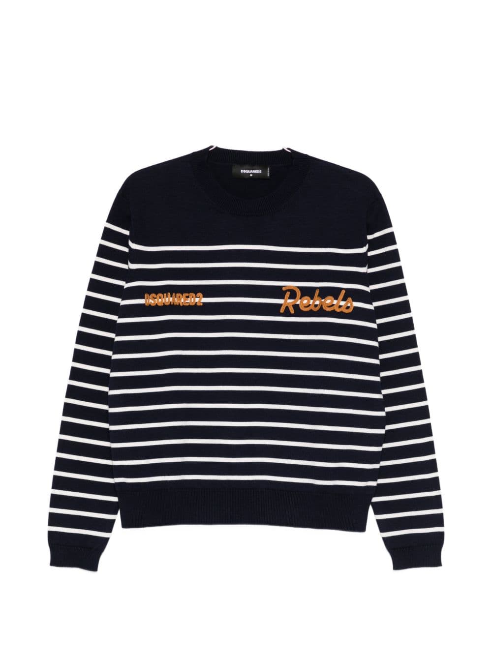DSQUARED2 dsquared2 maglia blu/bianco uomo a righe - 5