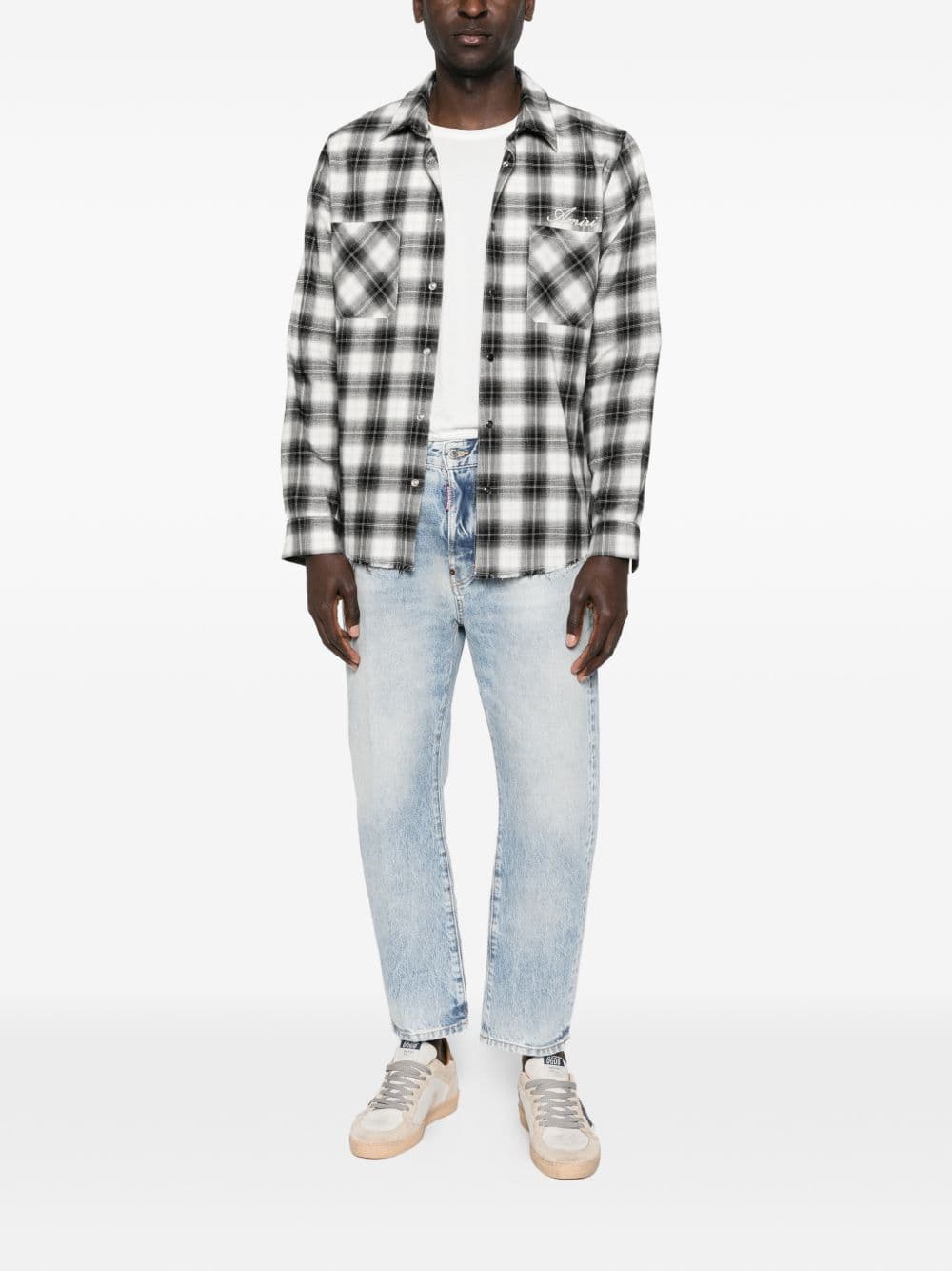 DSQUARED2 dsquared2 pantalone blu uomo bro distressed lavaggio chiaro - 2