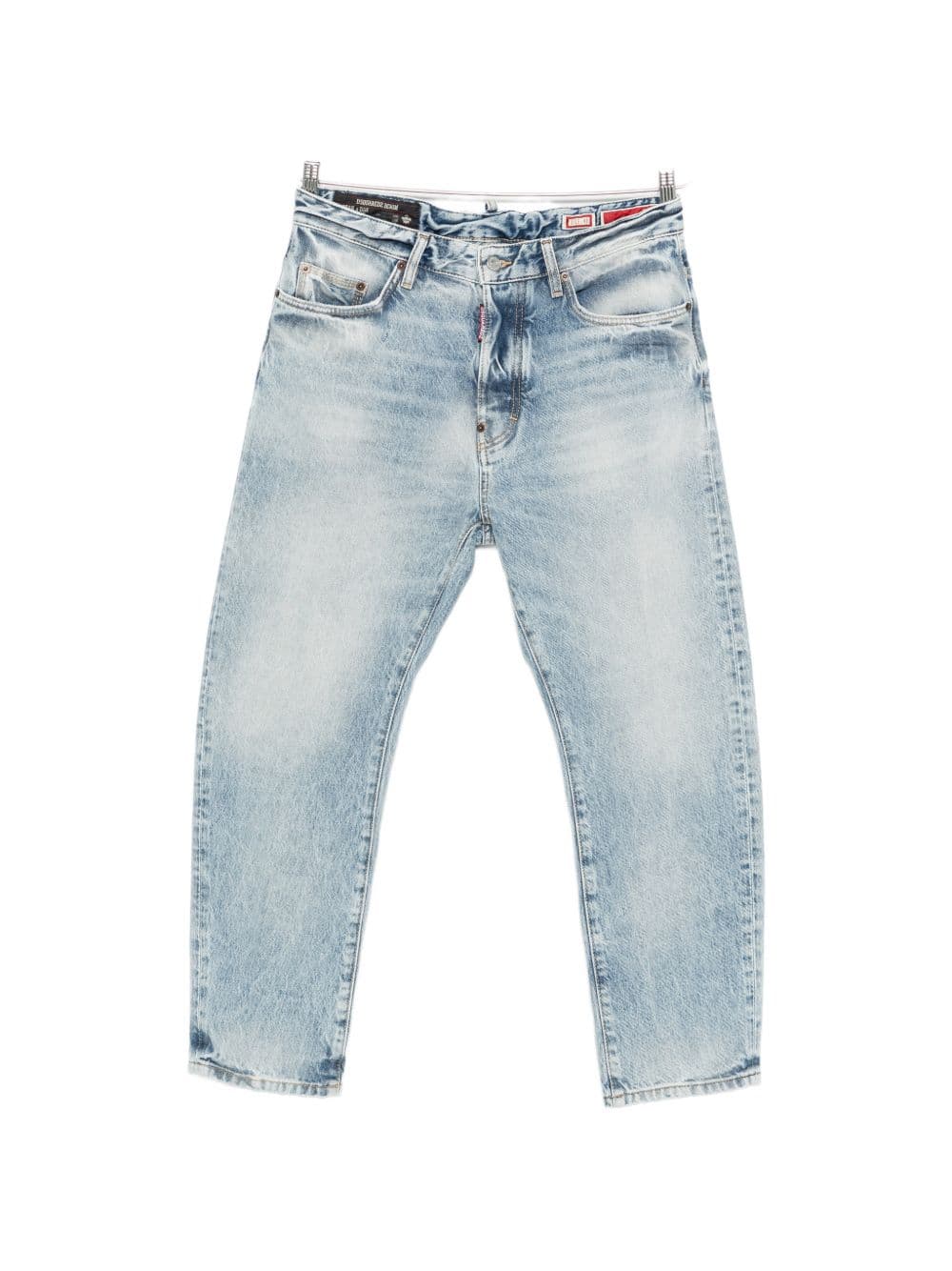 DSQUARED2 dsquared2 pantalone blu uomo bro distressed lavaggio chiaro - 5