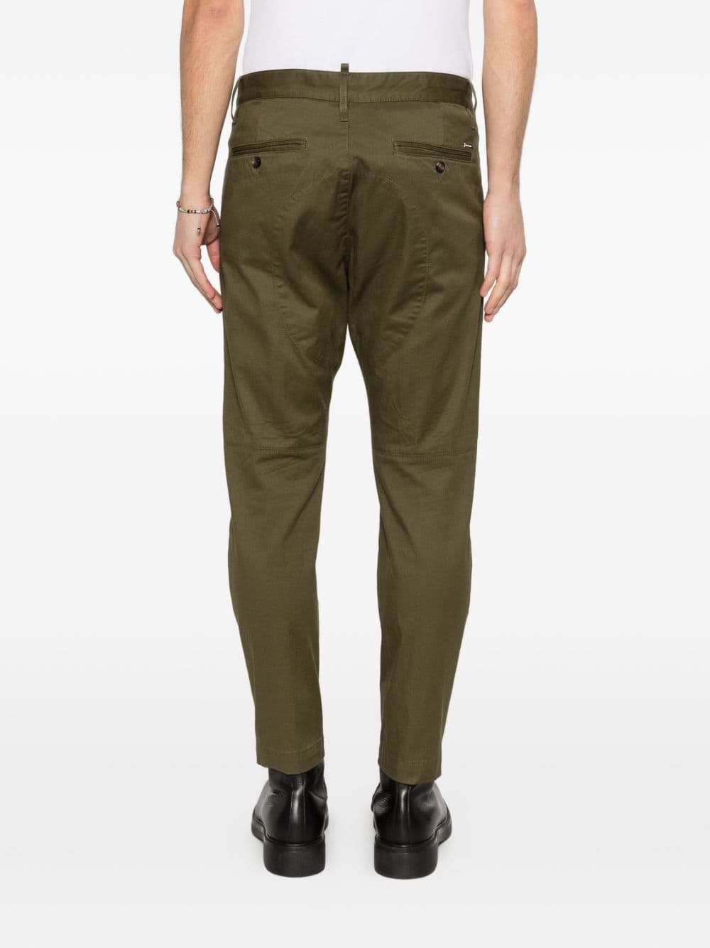 DSQUARED2 dsquared2 pantalone verde uomo chino - 3
