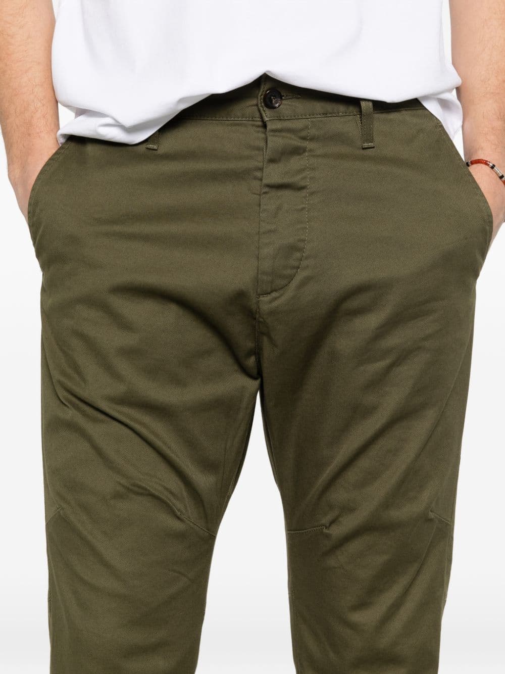 DSQUARED2 dsquared2 pantalone verde uomo chino - 4