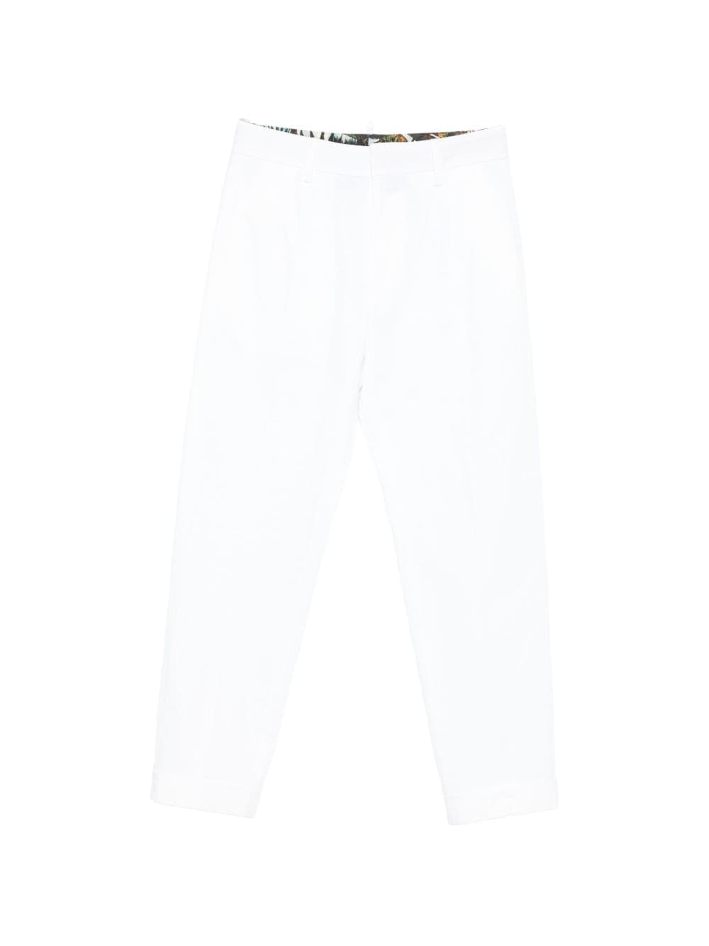 DSQUARED2 dsquared2 pantalone bianco uomo piega frontale - 5