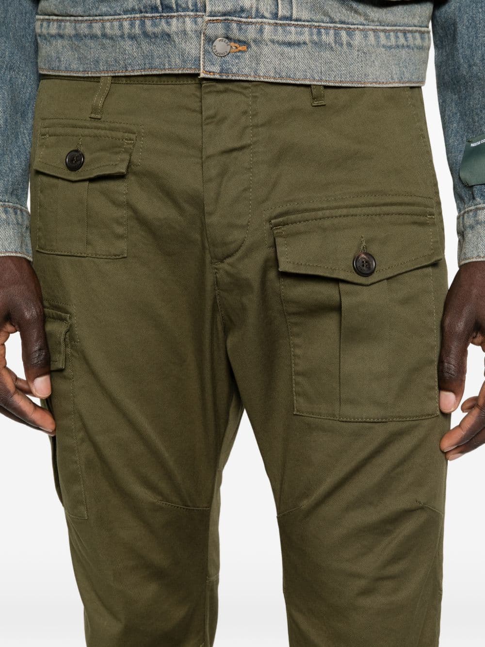 DSQUARED2 dsquared2 pantalone verde uomo cargo - 4