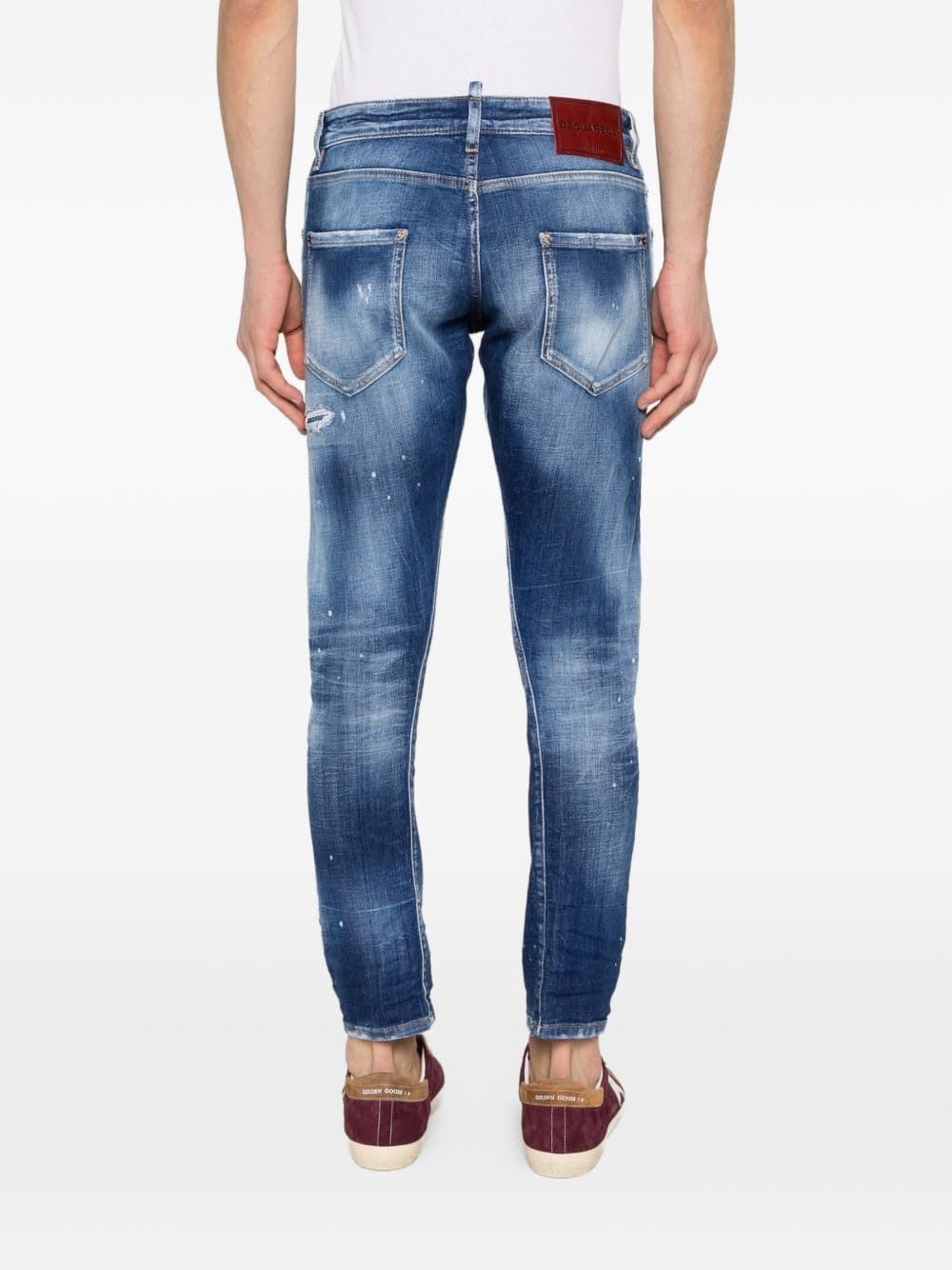 DSQUARED2 dsquared2 jeans blu uomo effetto vissuto - 3
