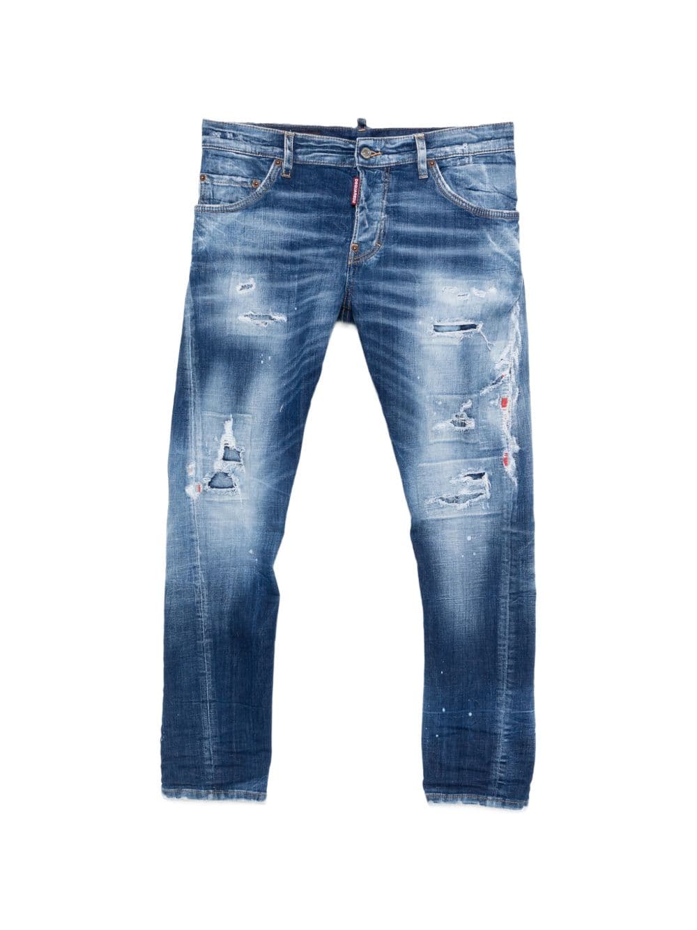 DSQUARED2 dsquared2 jeans blu uomo effetto vissuto - 5