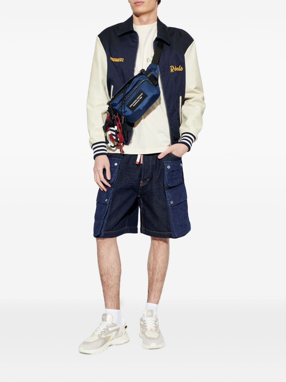 DSQUARED2 dsquared2 short blu uomo denim - 2