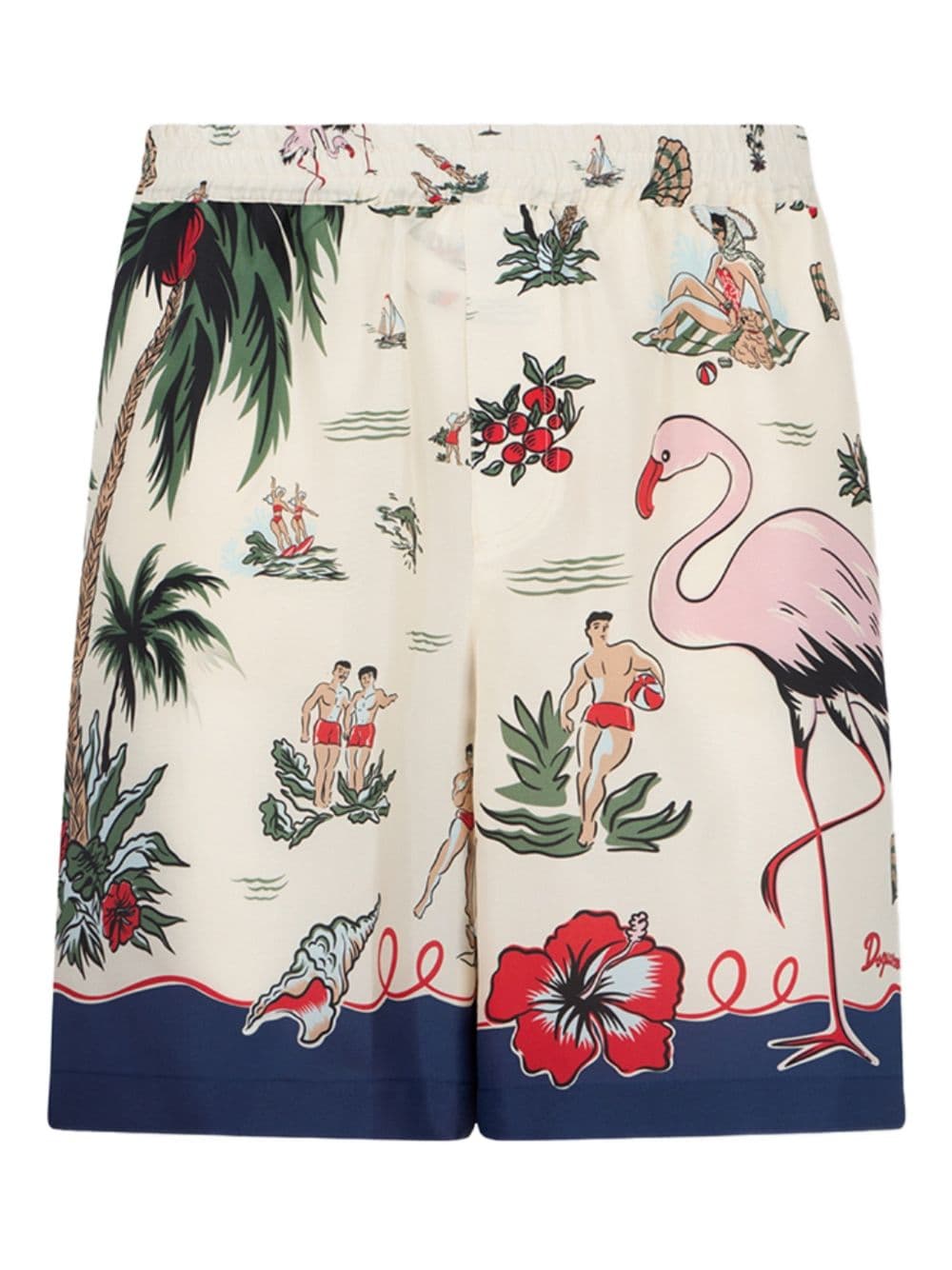 DSQUARED2 dsquared2 short fenicottero uomo multicolore - 3