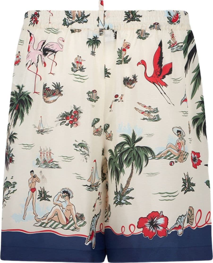 DSQUARED2 dsquared2 short fenicottero uomo multicolore - 2