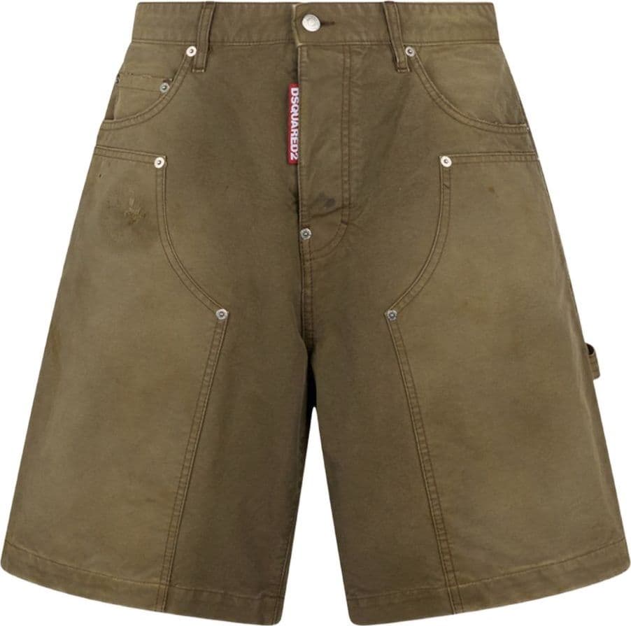 DSQUARED2 dsquared2 short verde uomo carpenter - 3